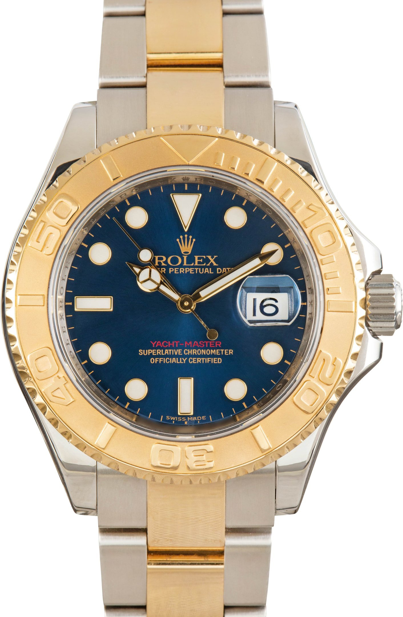 Pre-owned Rolex Yacht-Master 16623 Blue Dial - 1