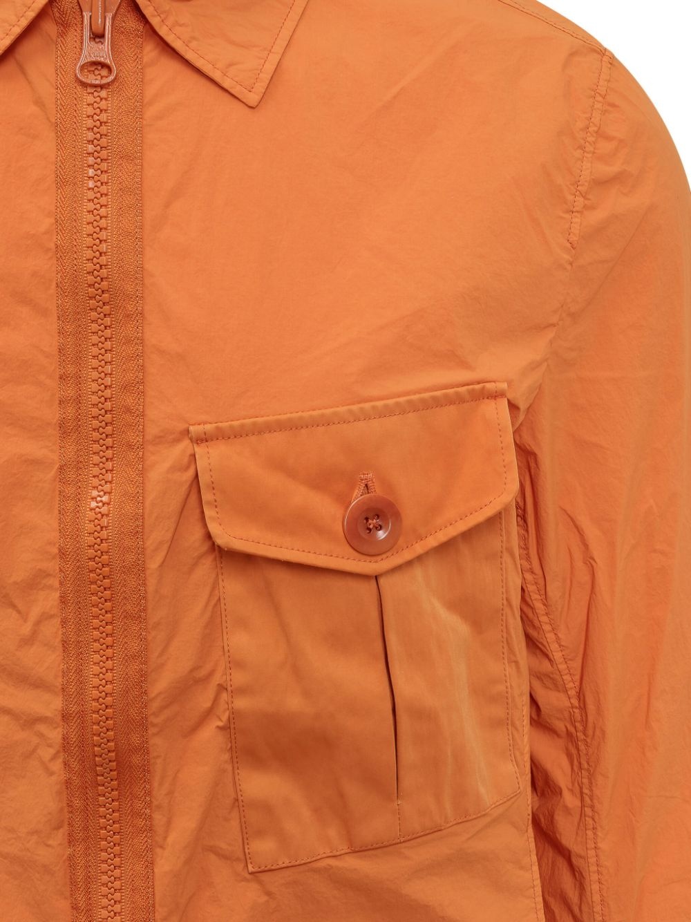 garment-dyed shirt jacket - 4