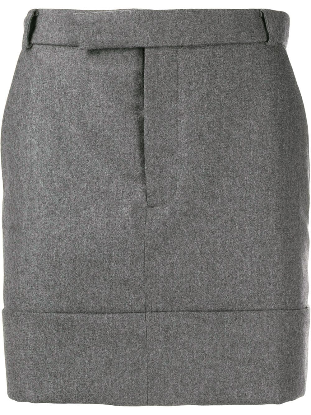 wool mid-thigh skirt - 1