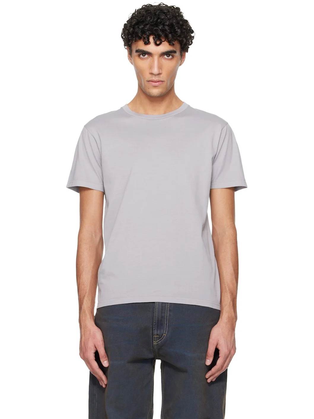 Gray Fitted T-shirt - 1