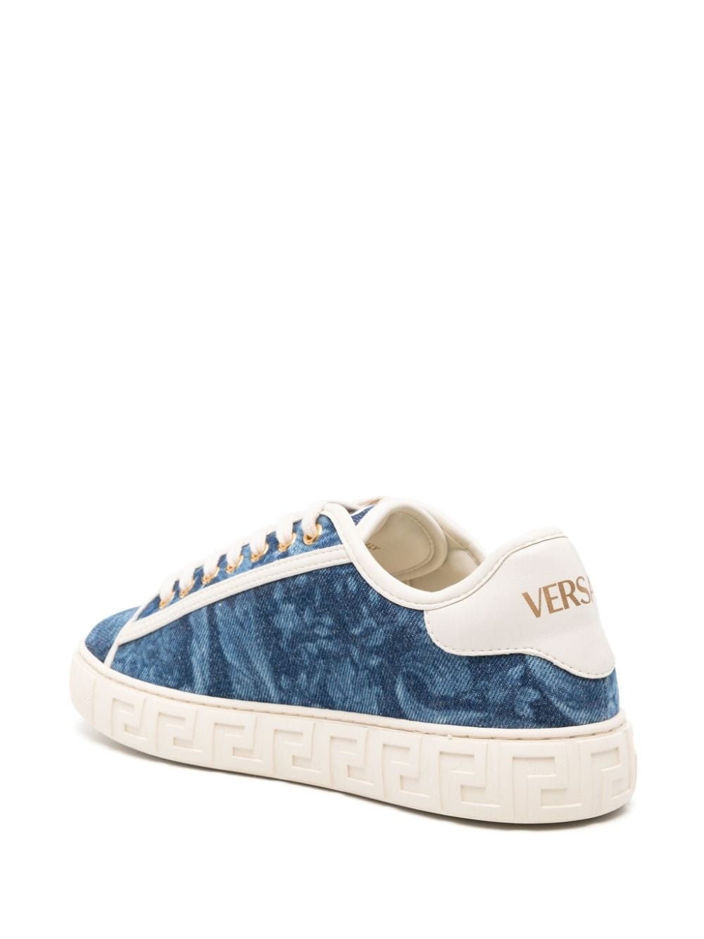 Greca Barocco-jacquard sneakers - 3