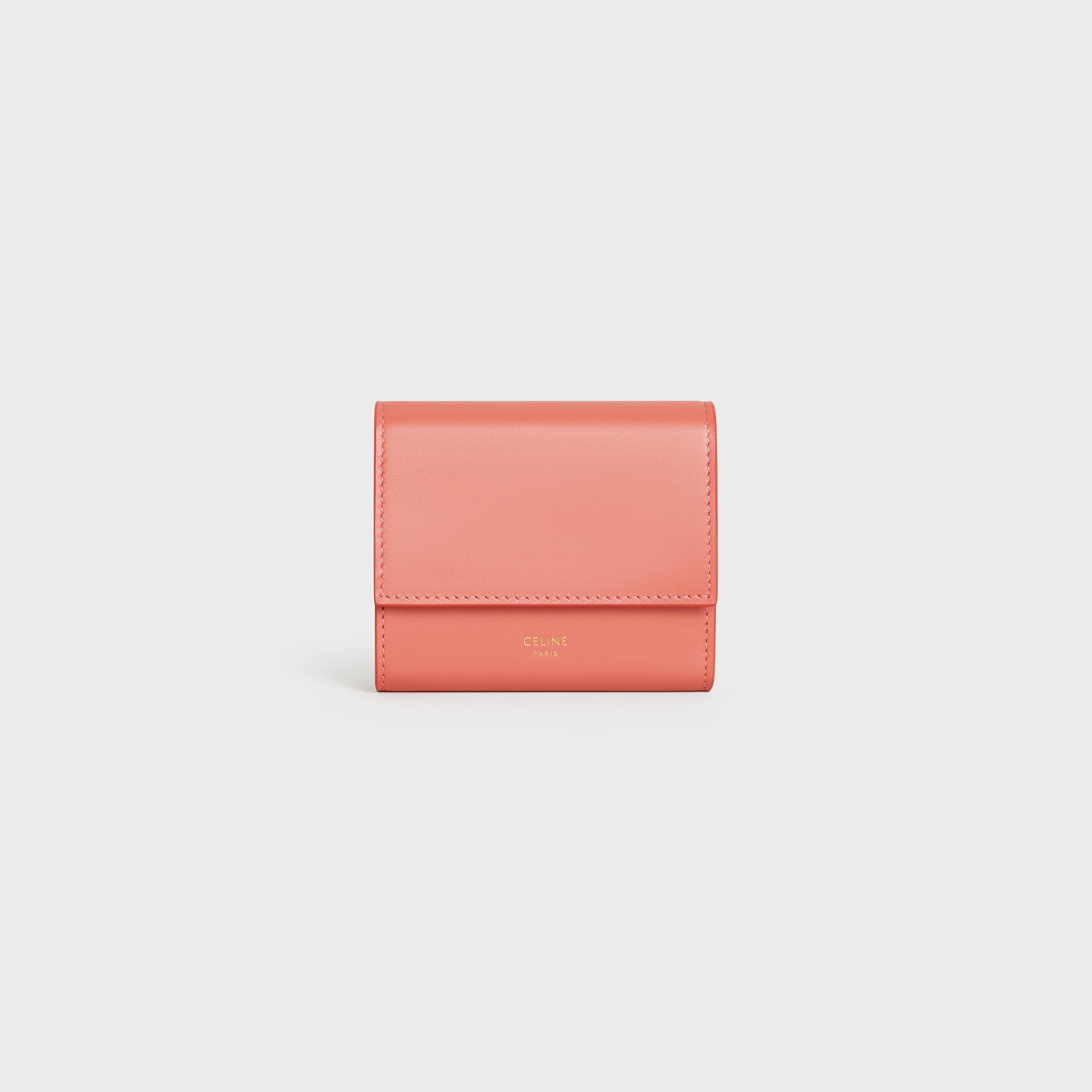 SMALL TRIFOLD WALLET  IN  SMOOTH CALFSKIN - 1