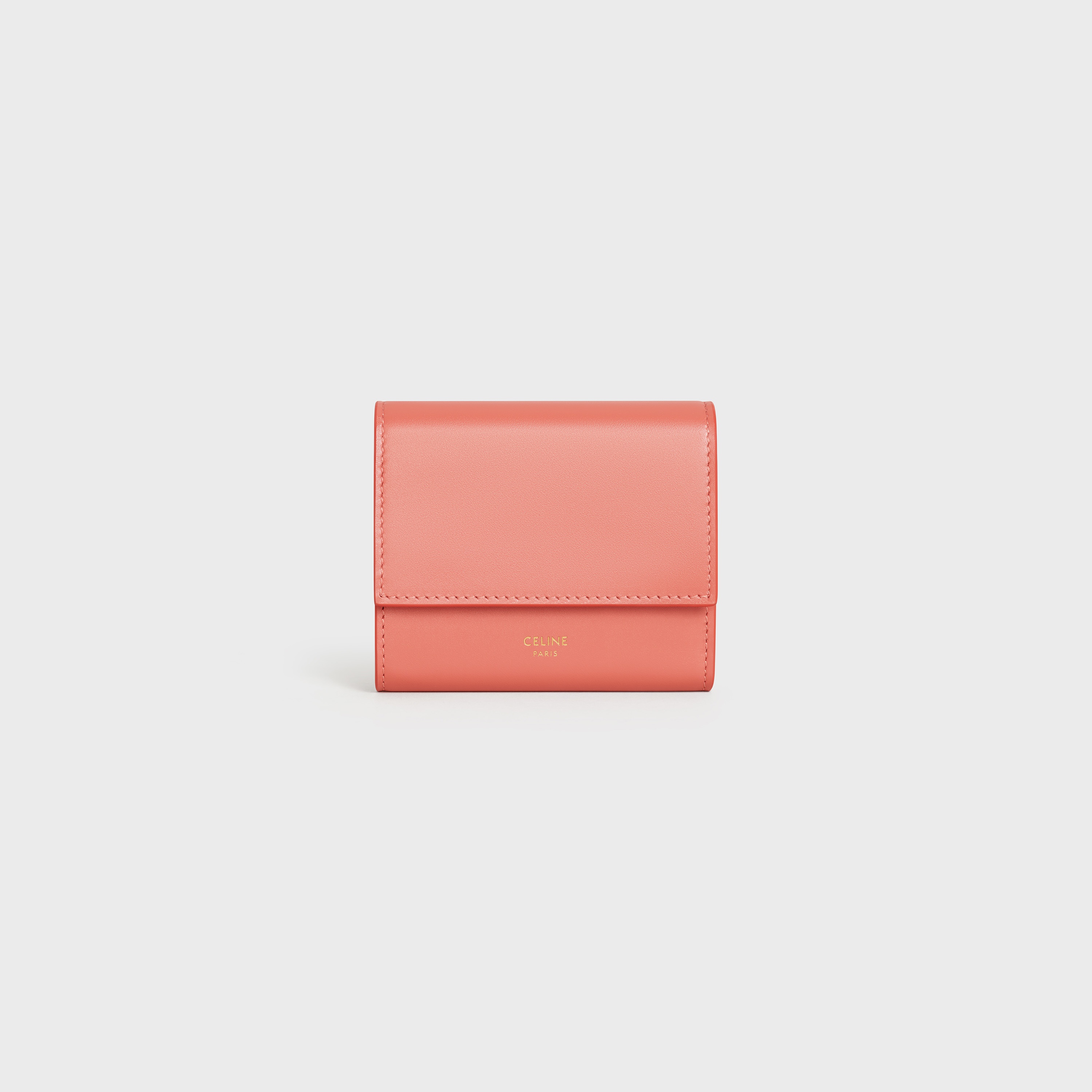 SMALL TRIFOLD WALLET  IN  SMOOTH CALFSKIN - 1