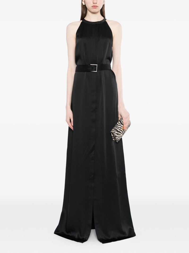 TOM FORD halter-neck belted maxi dress outlook