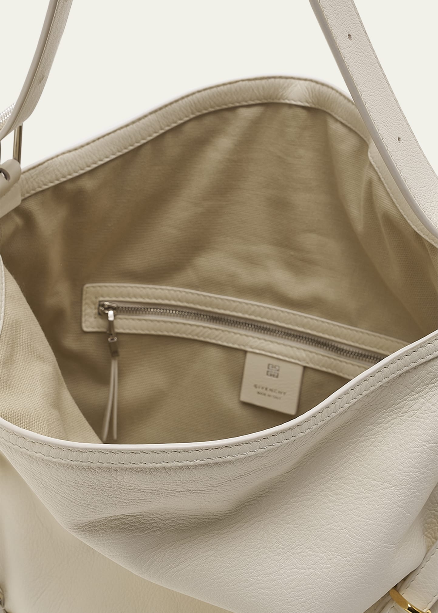 Medium Voyou Buckle Shoulder Bag in Tumbled Leather - 4