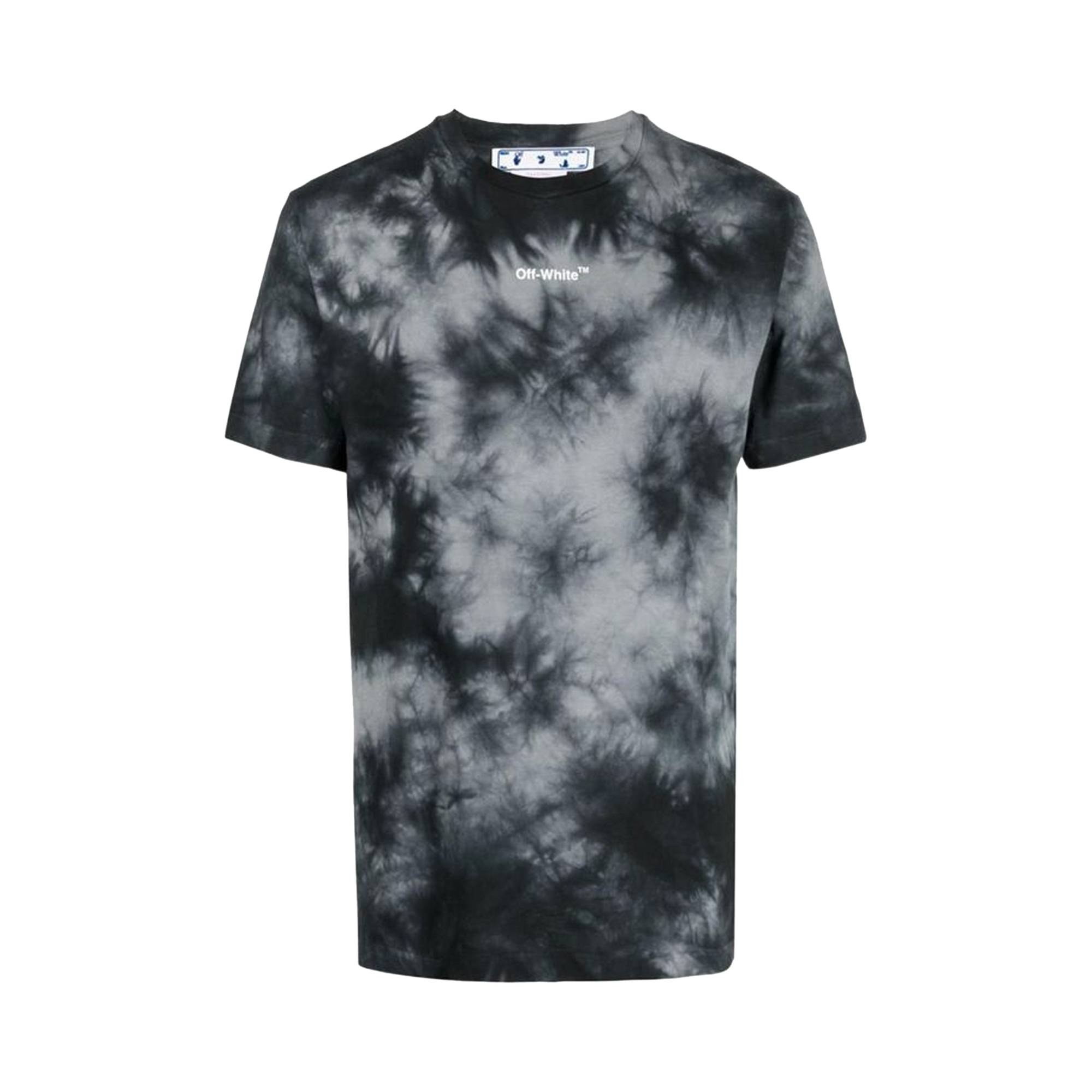 Off-White Arrow Tie Dye Slim Short-Sleeve Tee 'Grey/White' - 1