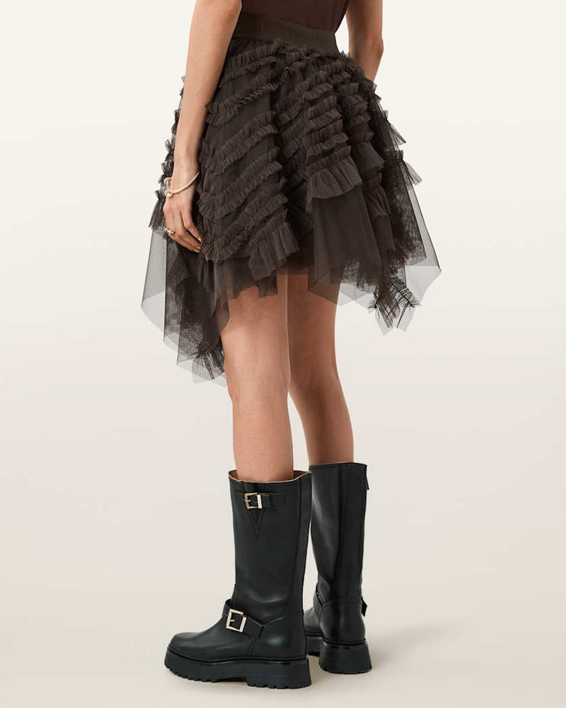 JAYDE RUFFLED TULLE MINI SKIRT 7