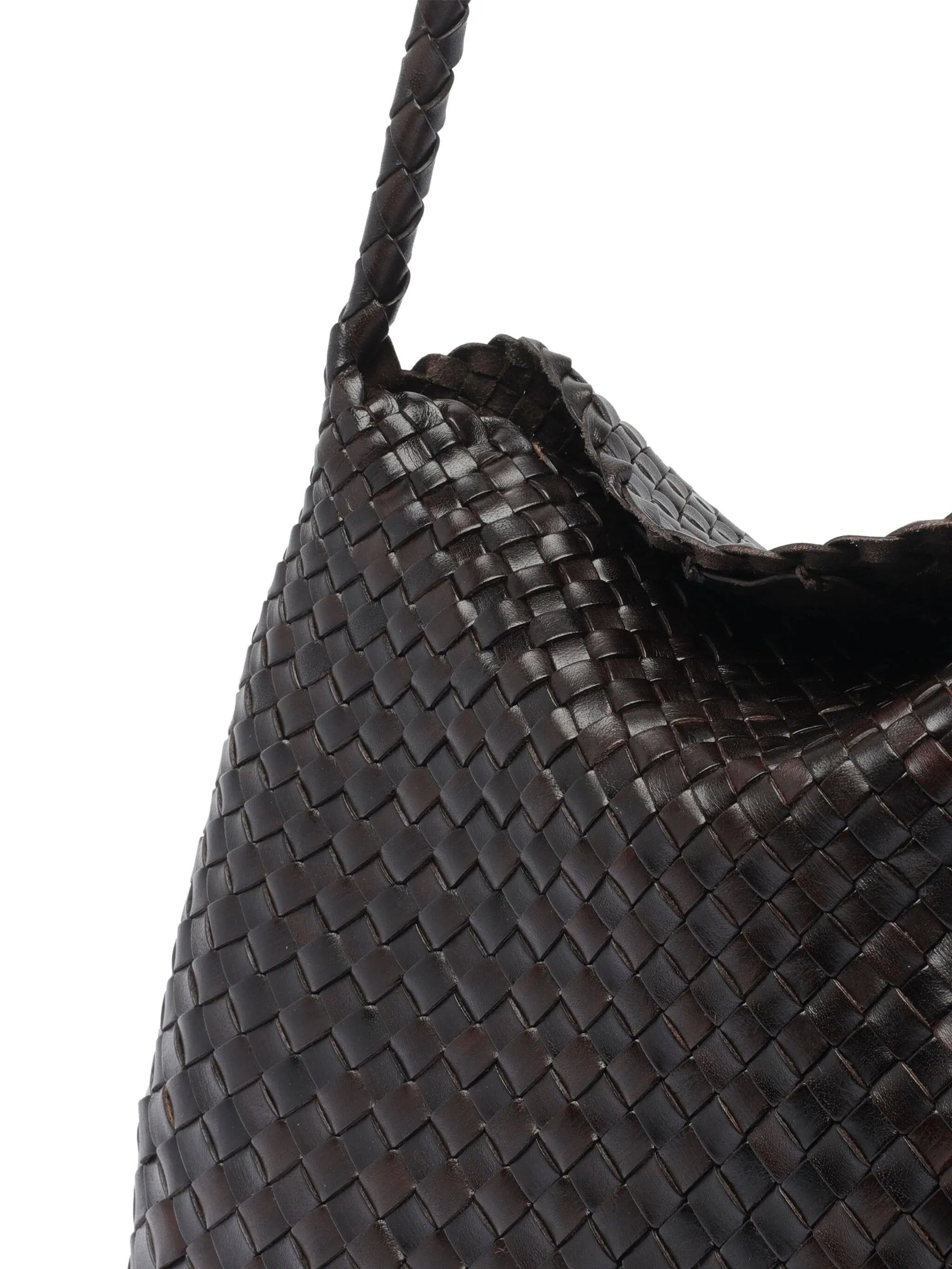 Dragon Diffusion Woven Leather Shoulder Bag - 4
