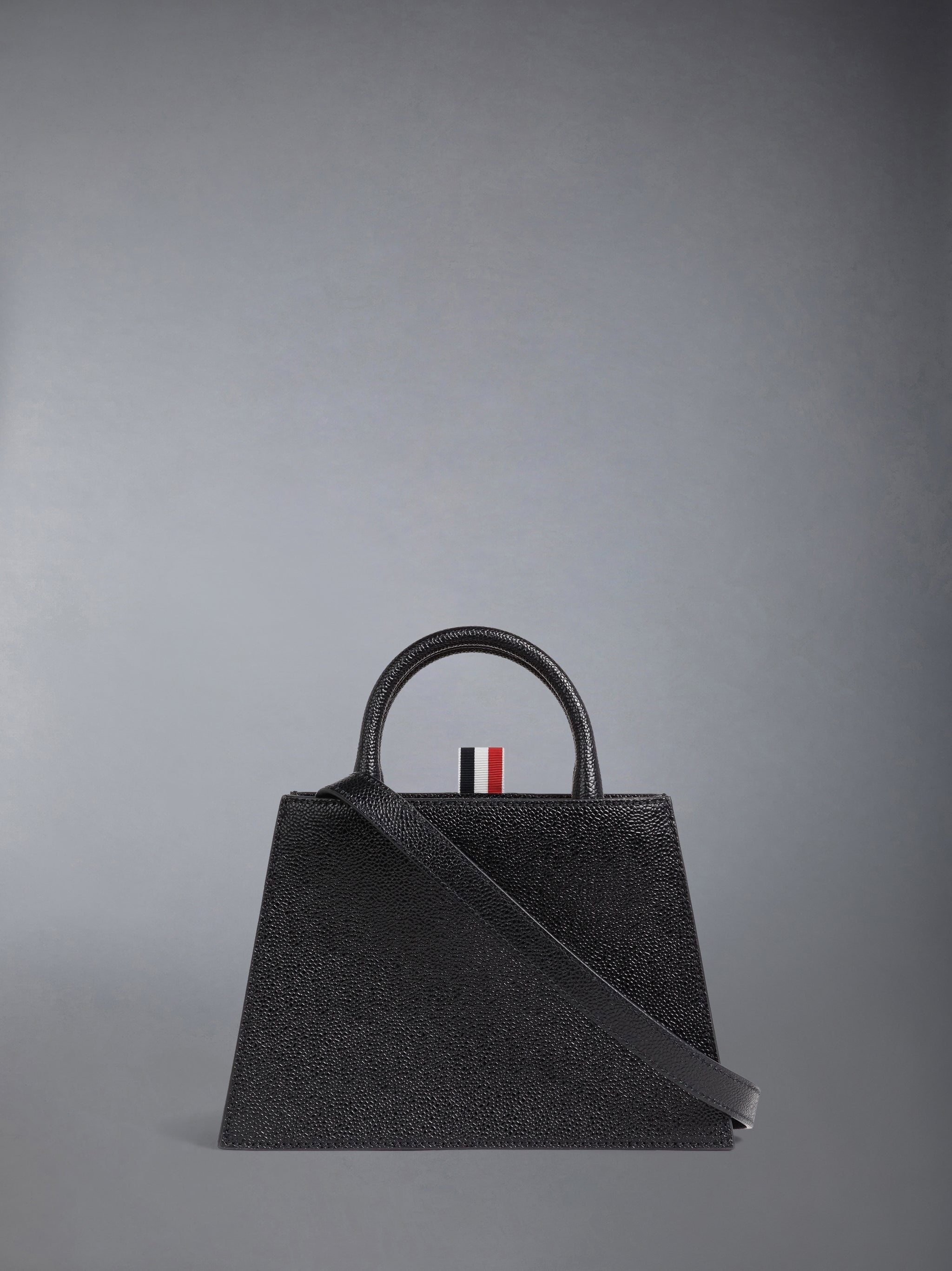 PEBBLE GRAIN SHOULDER STRAP MINI TRAPEZE TOTE - 3