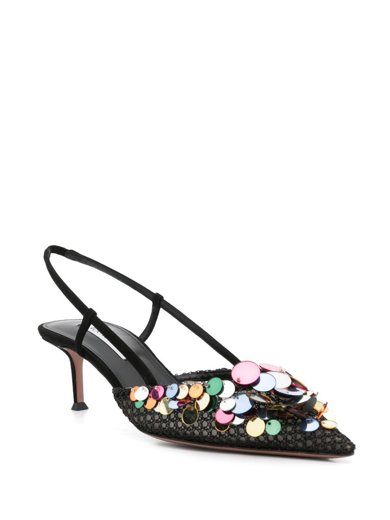 AQUAZZURA 50mm Can Can pumps outlook