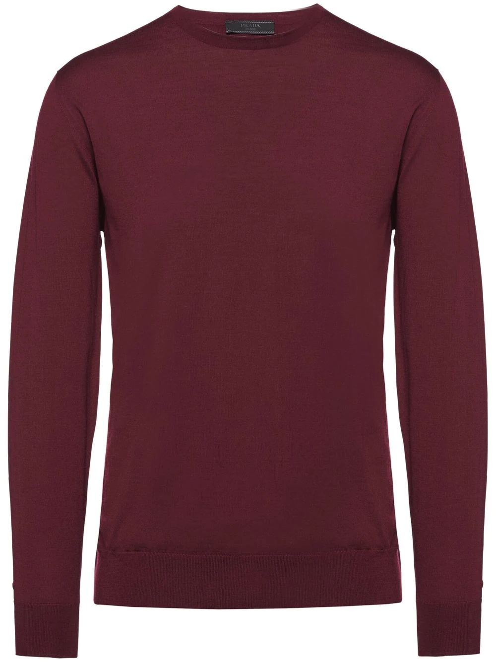 round-neck long-sleeve jumper - 1