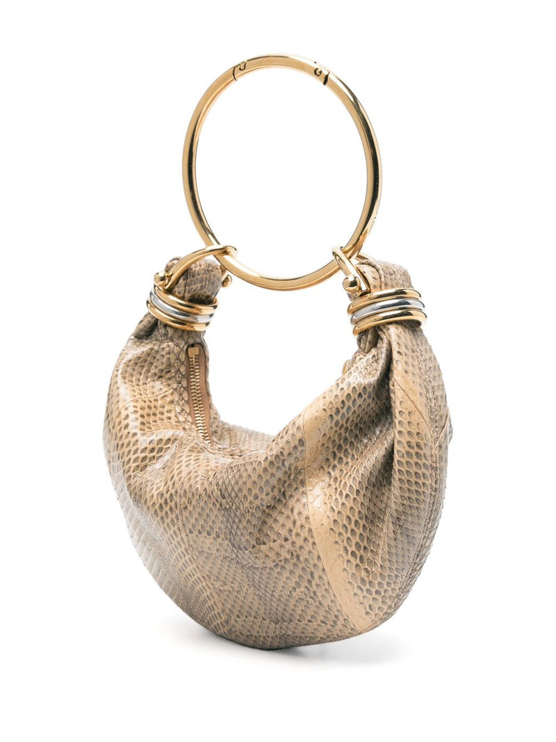 embellished watersnake shoulder bag 3
