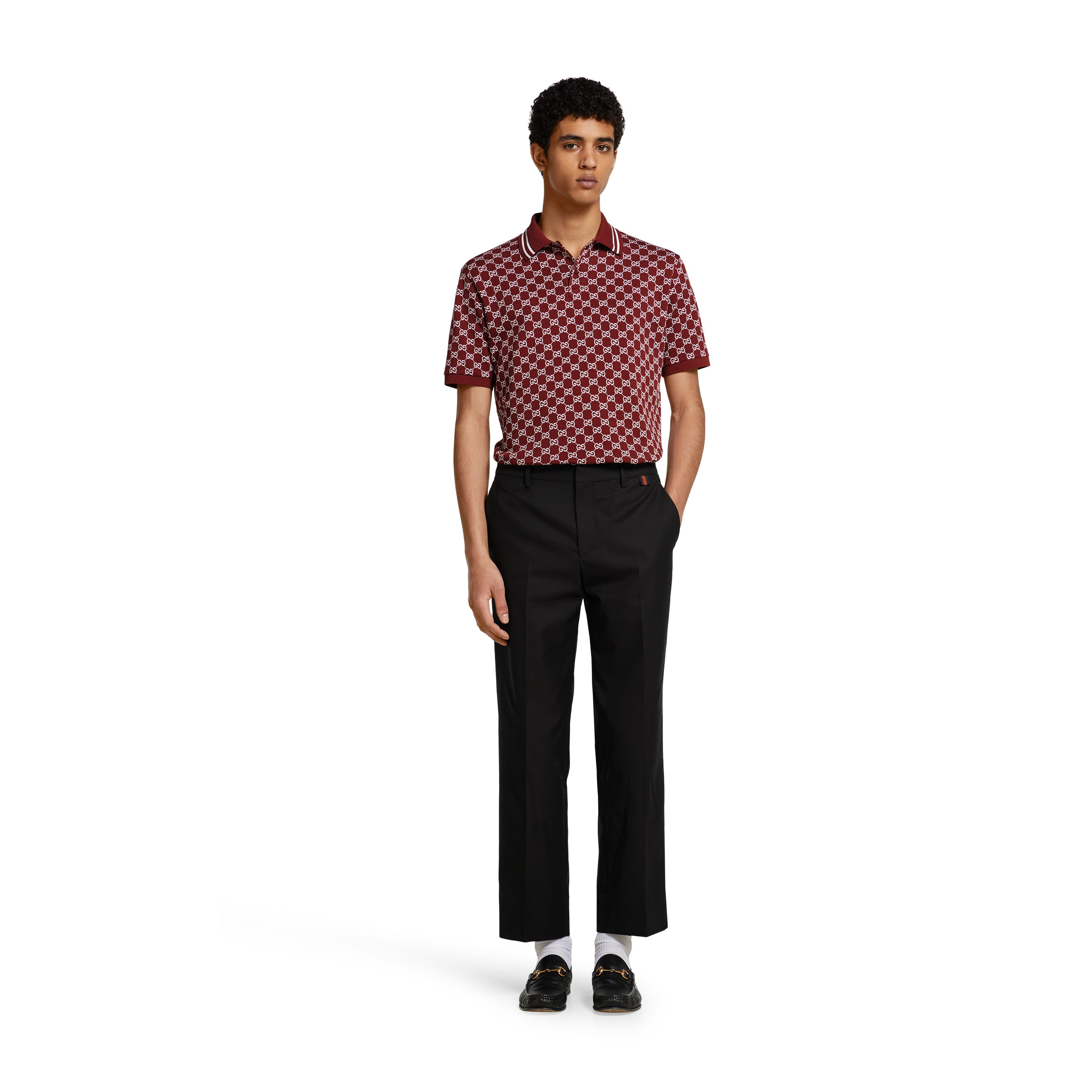 GG cotton piquet jacquard polo shirt - 2