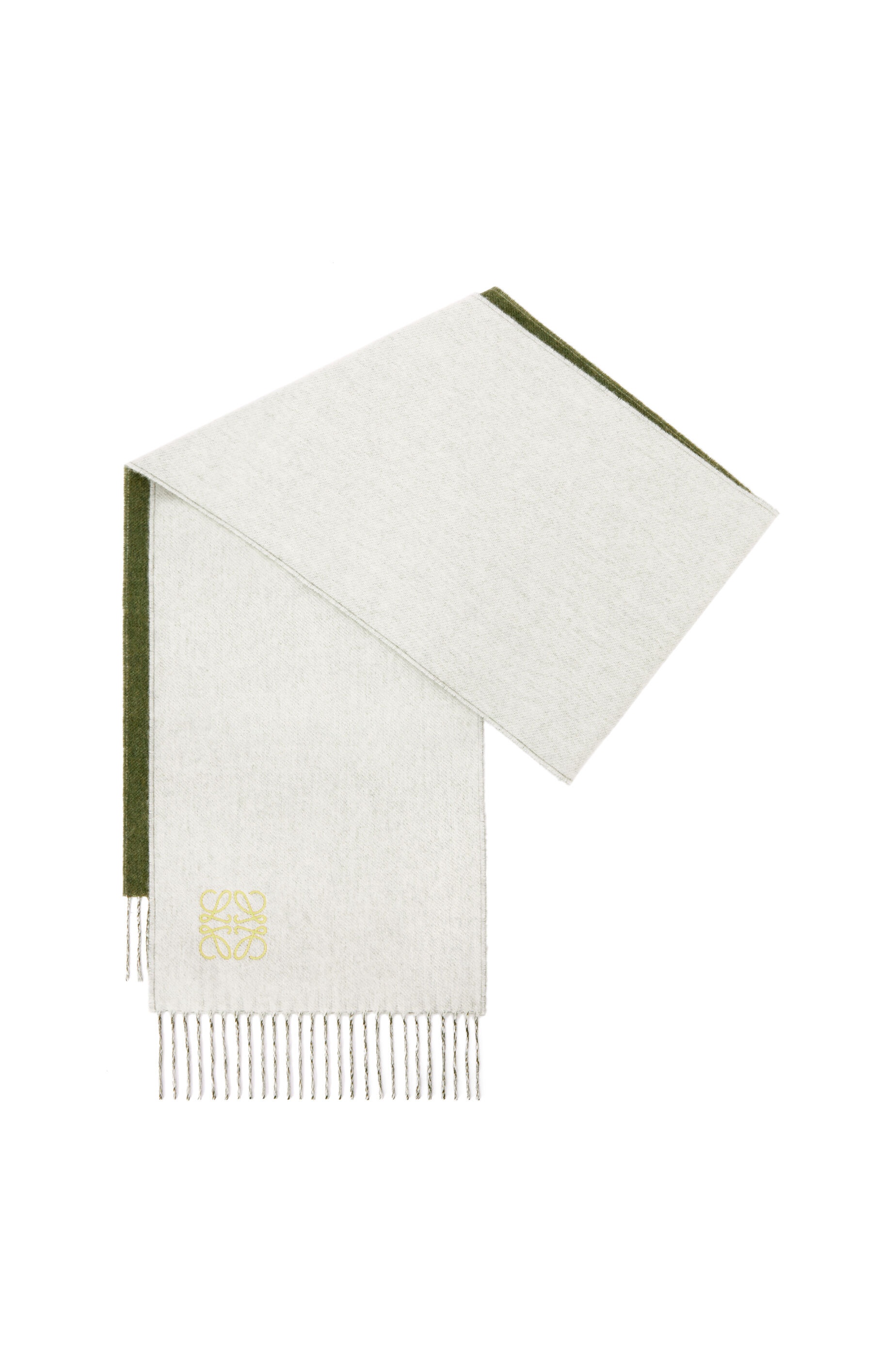 Bicolour scarf in wool and cashmere - 4