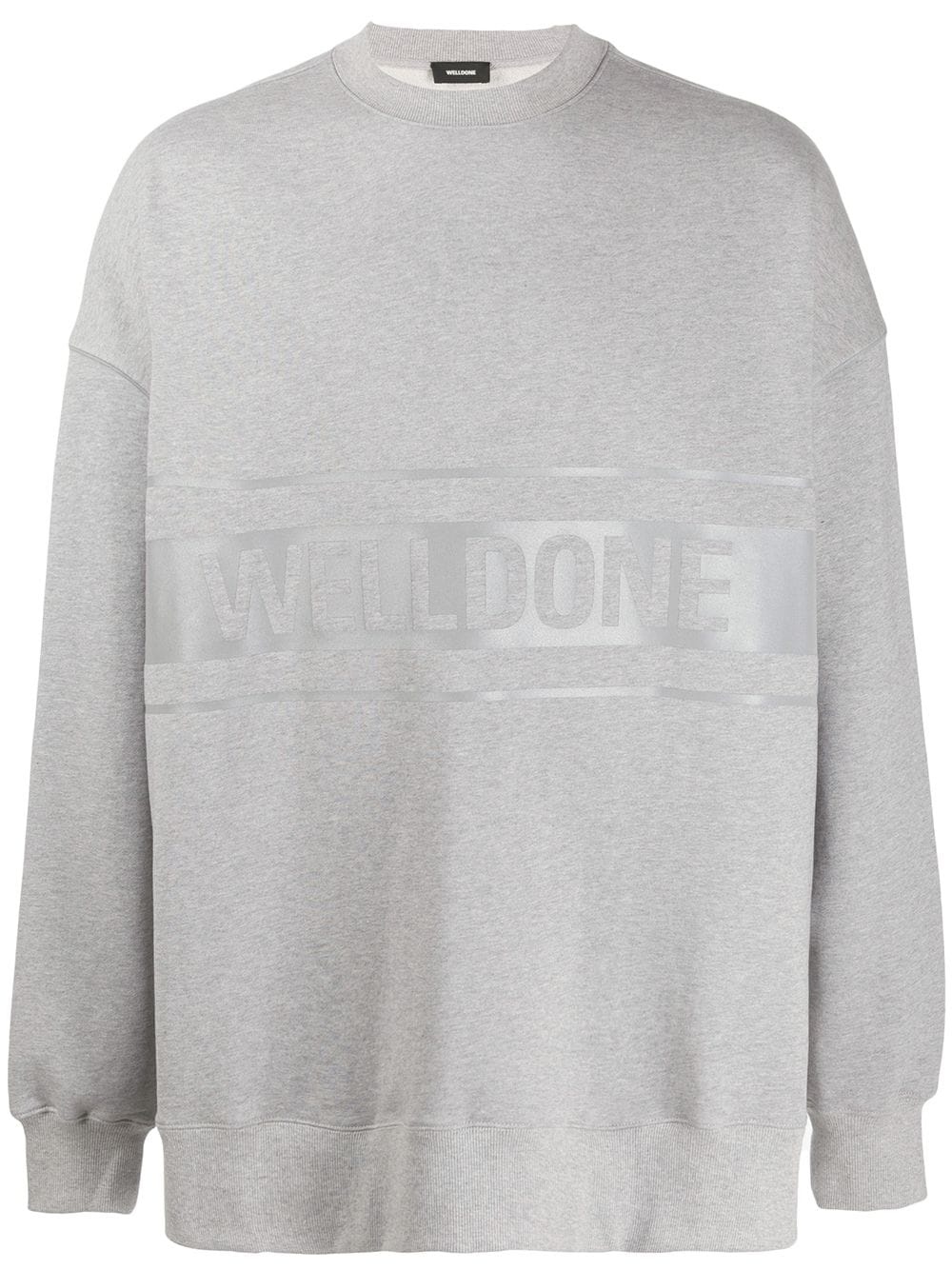 logo print sweatshirt - 1