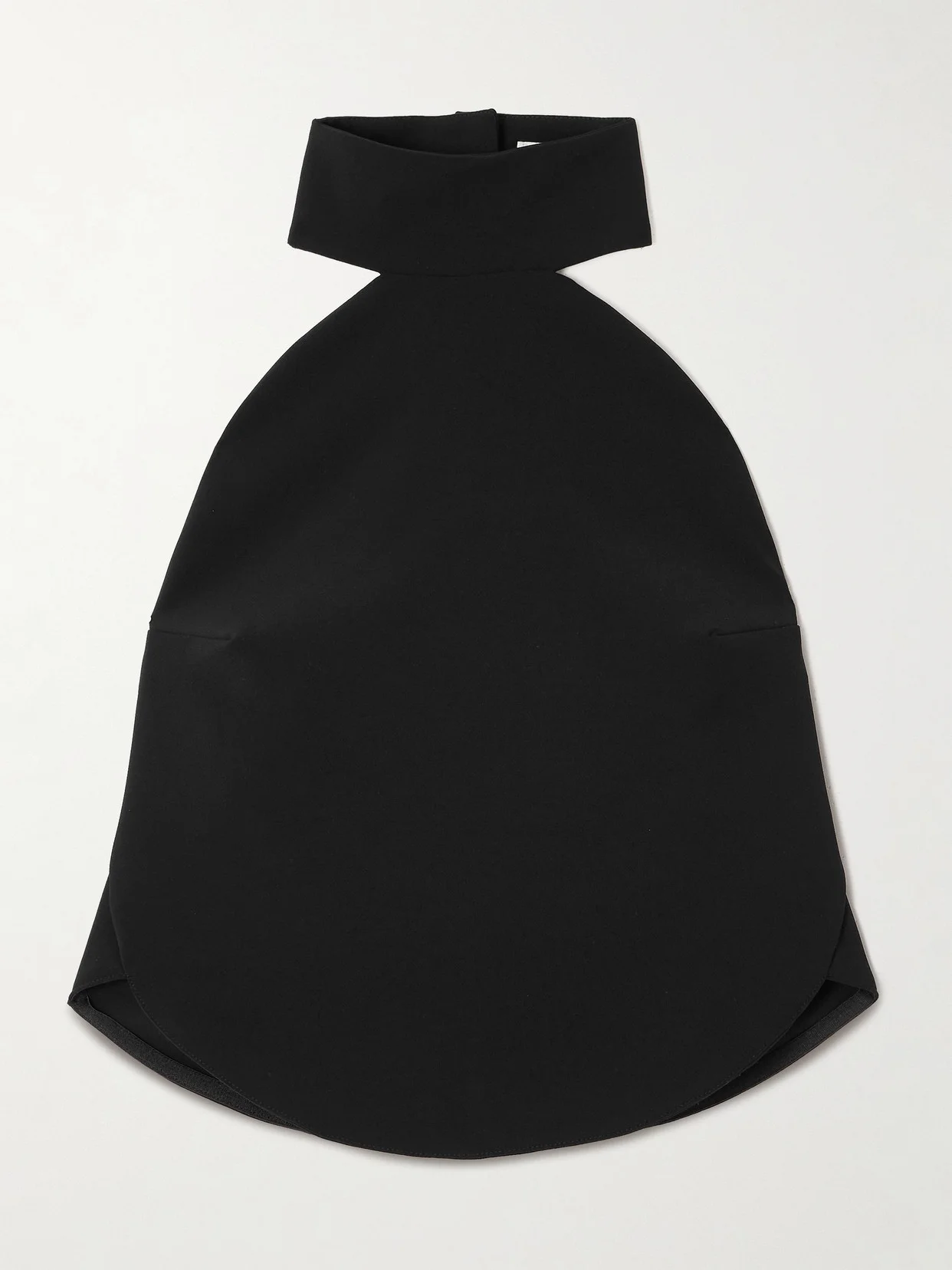 Ellipse Cropped Crepe Halterneck Top - 1