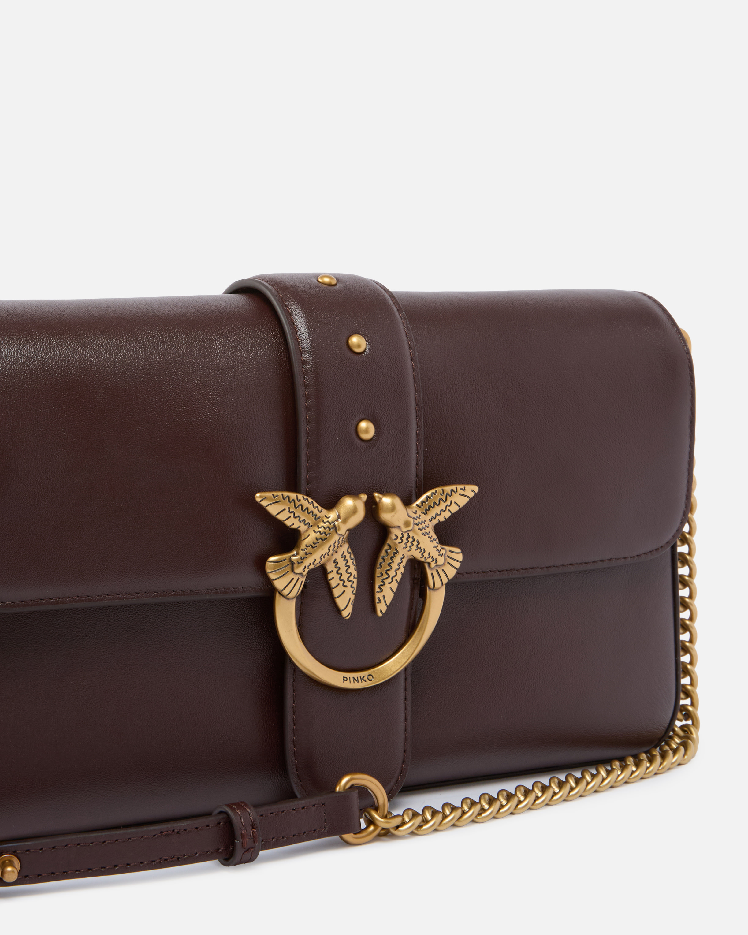 LOVE BAG ONE SLOUCHY MEDIUM HANDBAG IN LEATHER WITH TWO STRAPS - 3