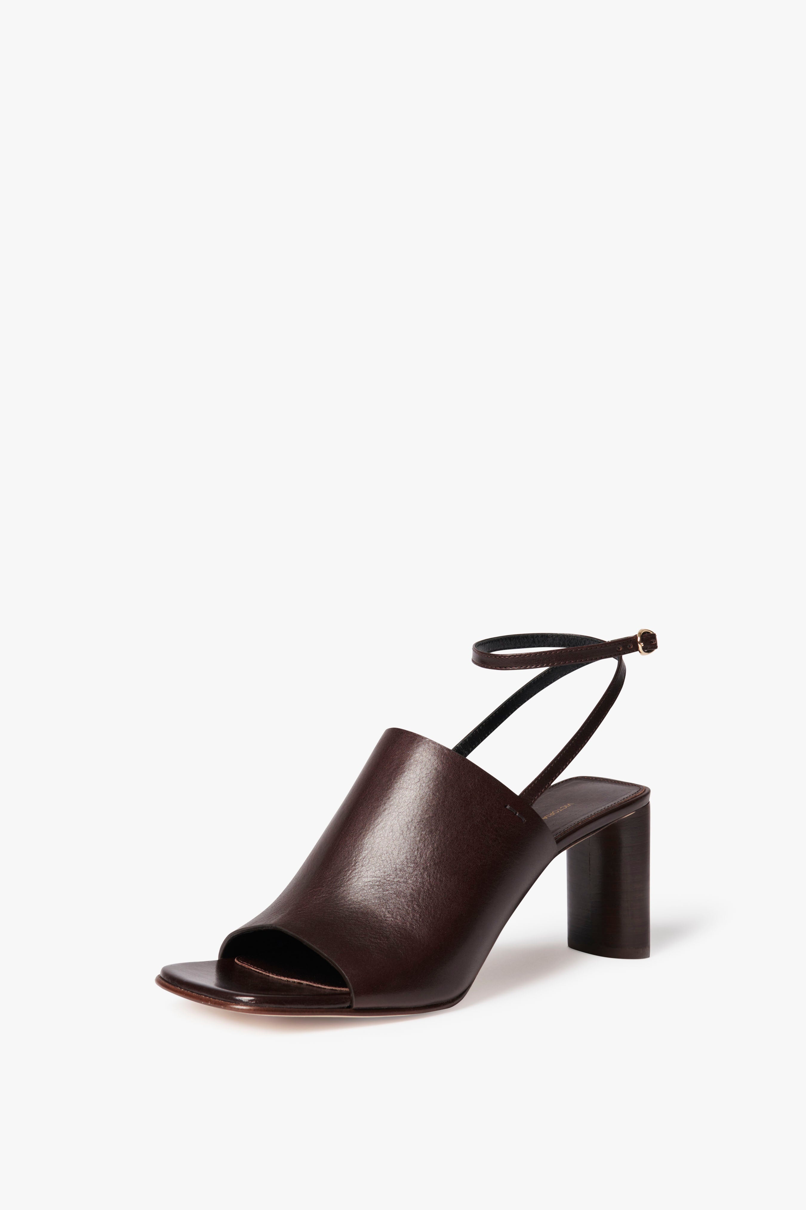 Alina Sandal in Dark Brown - 3