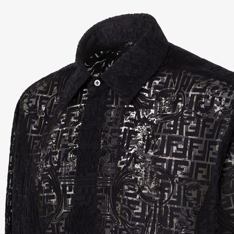 Fendace black cotton shirt 3
