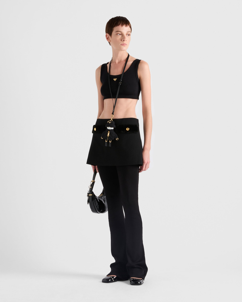 Prada Ribbed knit jersey pants outlook