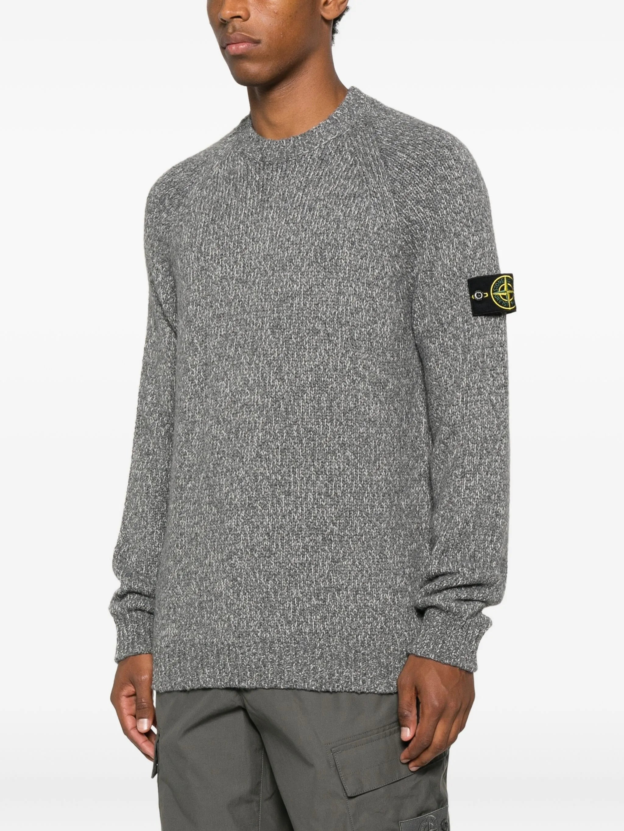 Stone Island Logo-detail Crew-neck Sweater - 3