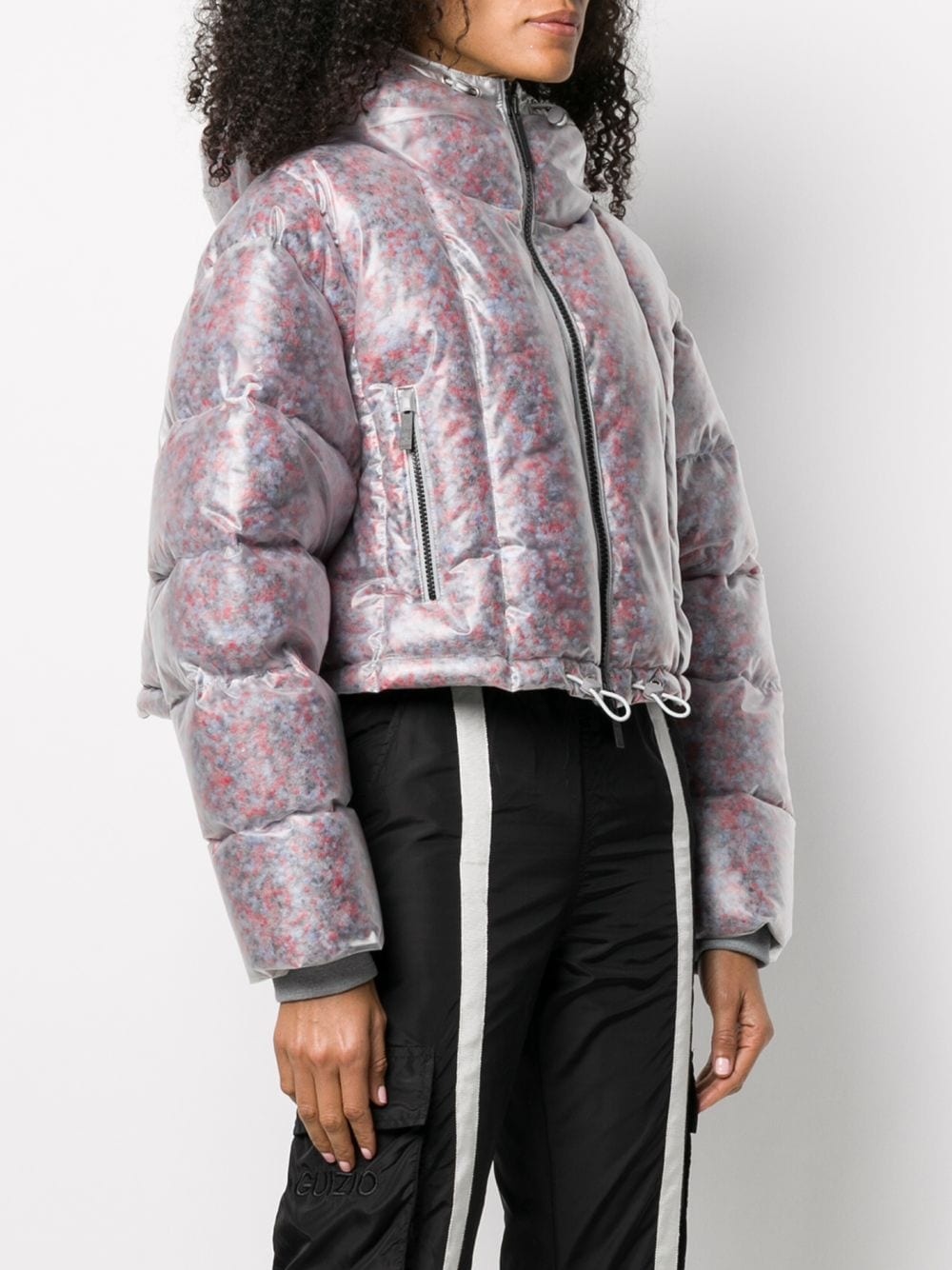 cropped transparent padded jacket - 3