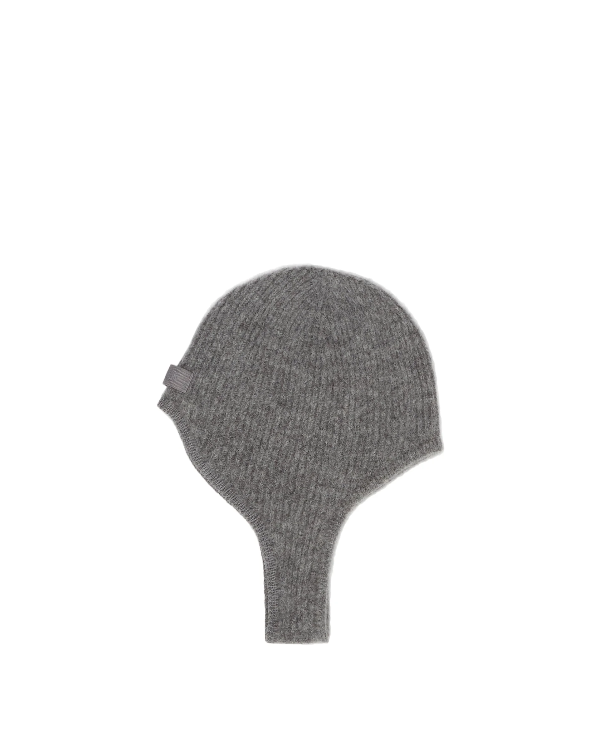 Gray Gros Grain Alpaca Hood - 1