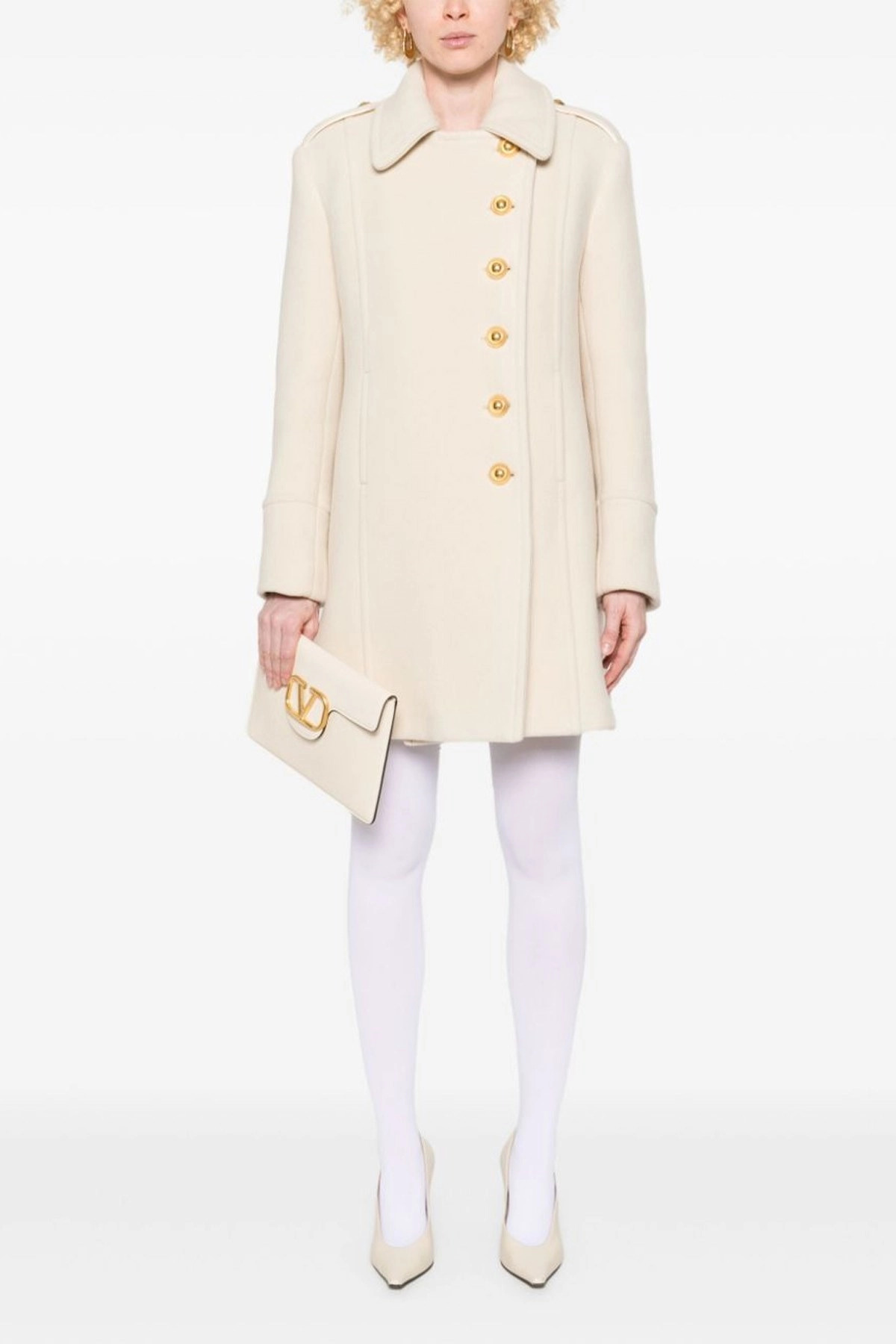 Single-breasted wool coat - 6