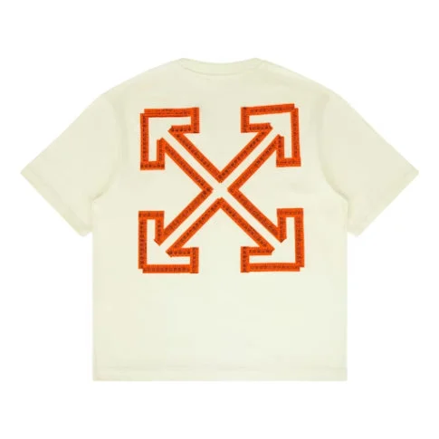 Off-White Tape Arrow Fit T-Shirt 'Vanilla Ice' 44OWOS26T059102 - 1