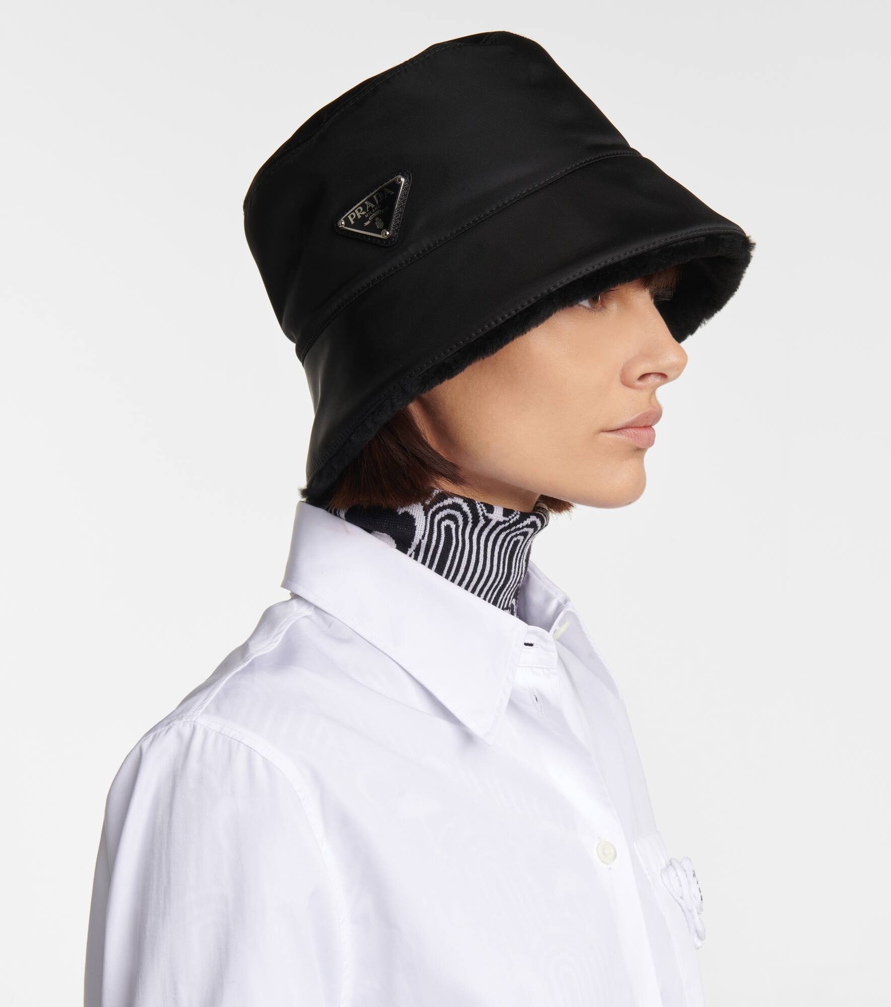 Re-Nylon shearling-lined bucket hat - 3