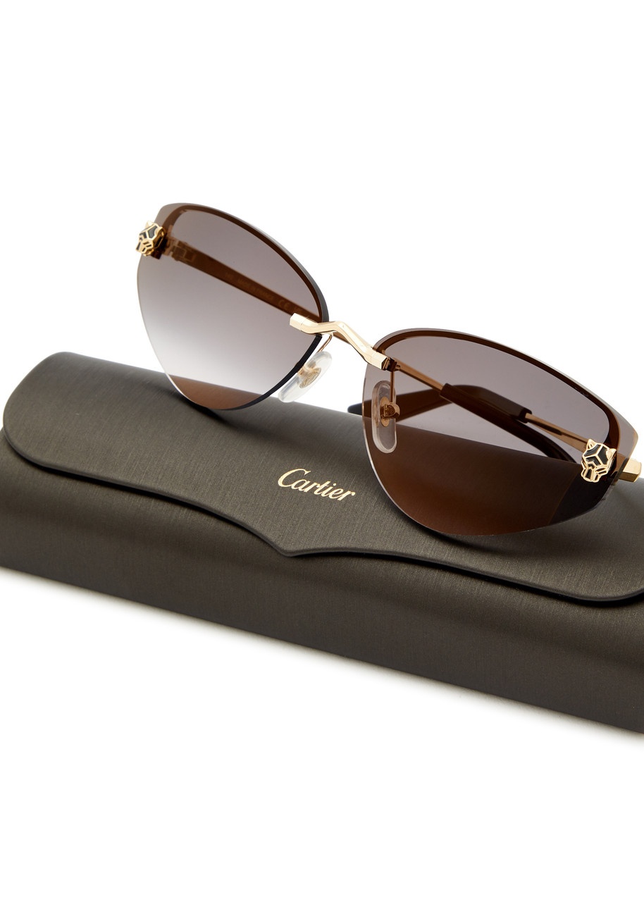 Cartier Panthère De Cartier Cat-eye Sunglasses - 4