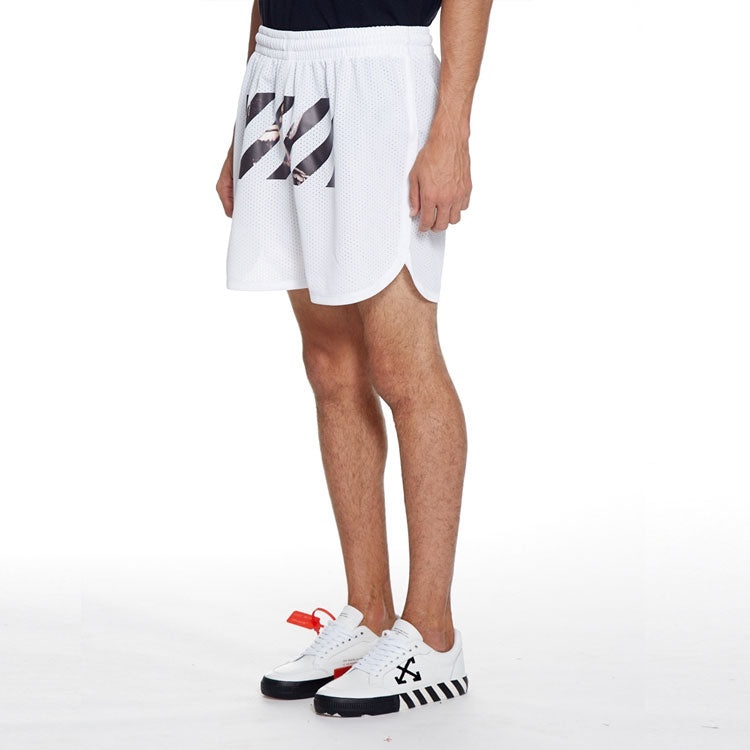 Off-White Mens SS20 Caravaggio Diag Stripe shorts OMCI005S201010040188 - 4