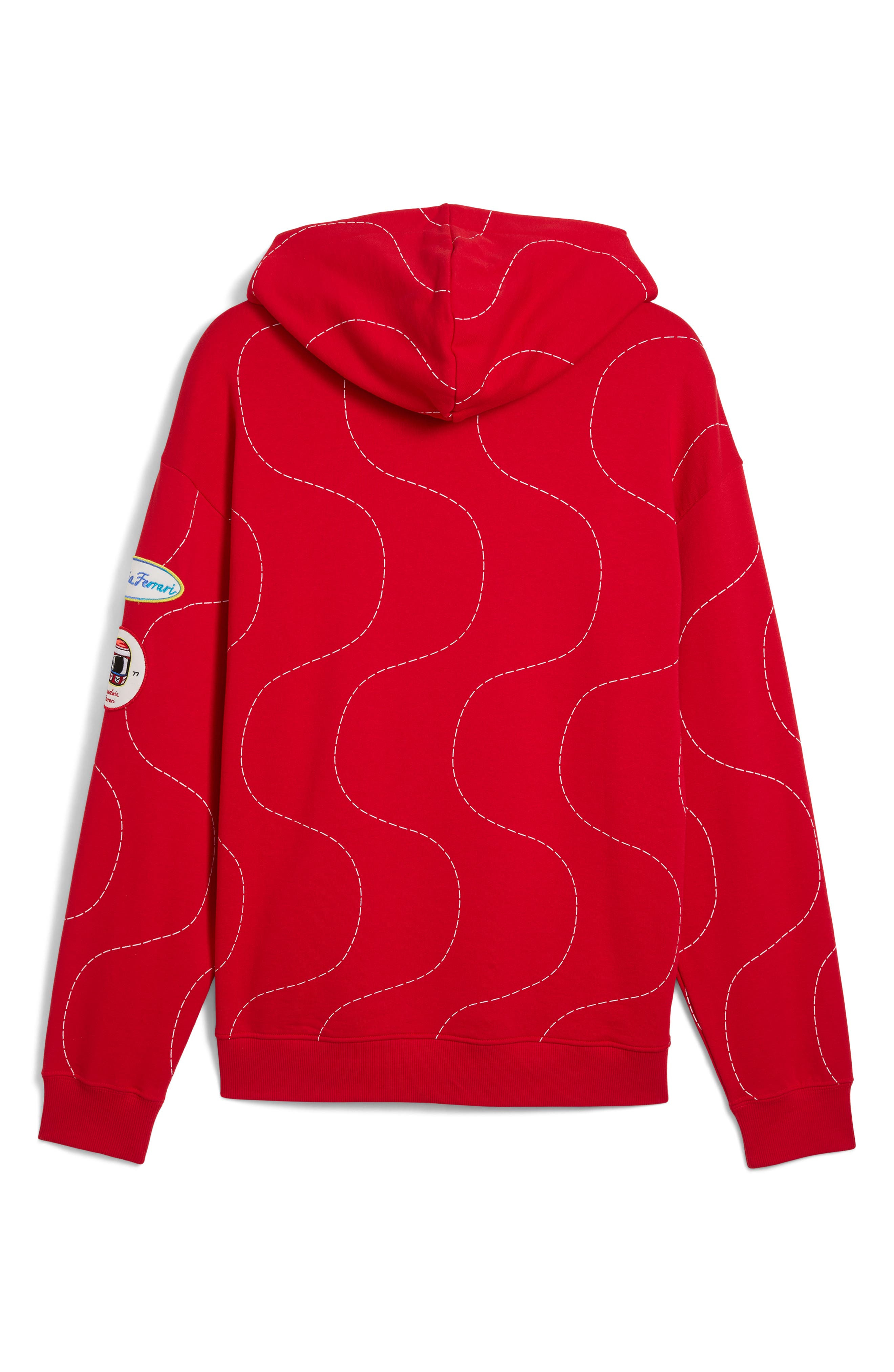 PUMA x Scuderia Ferrari Monza Cotton Hoodie in Rosso Corsa at Nordstrom - 6