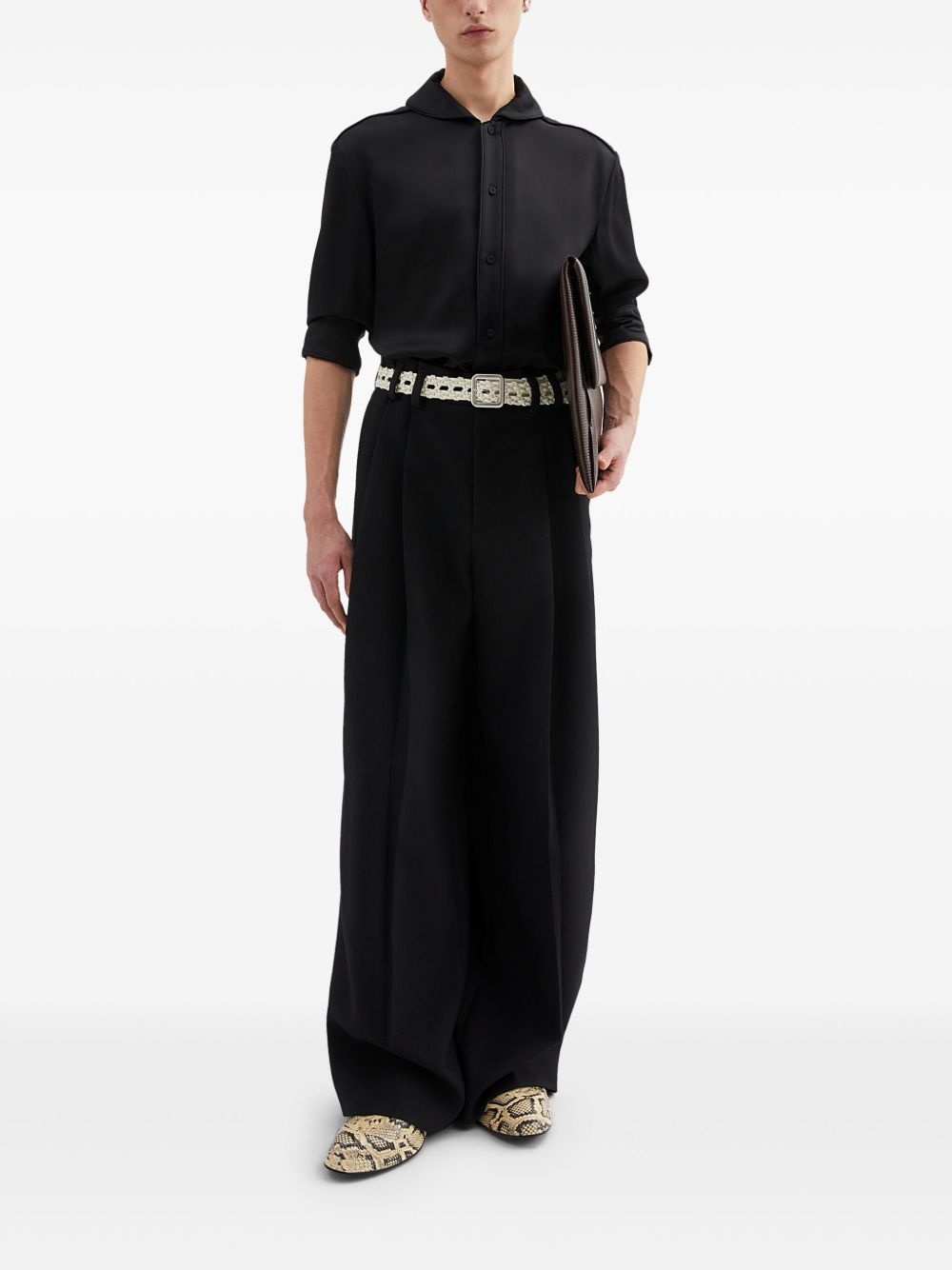 round-collar shirt - 2