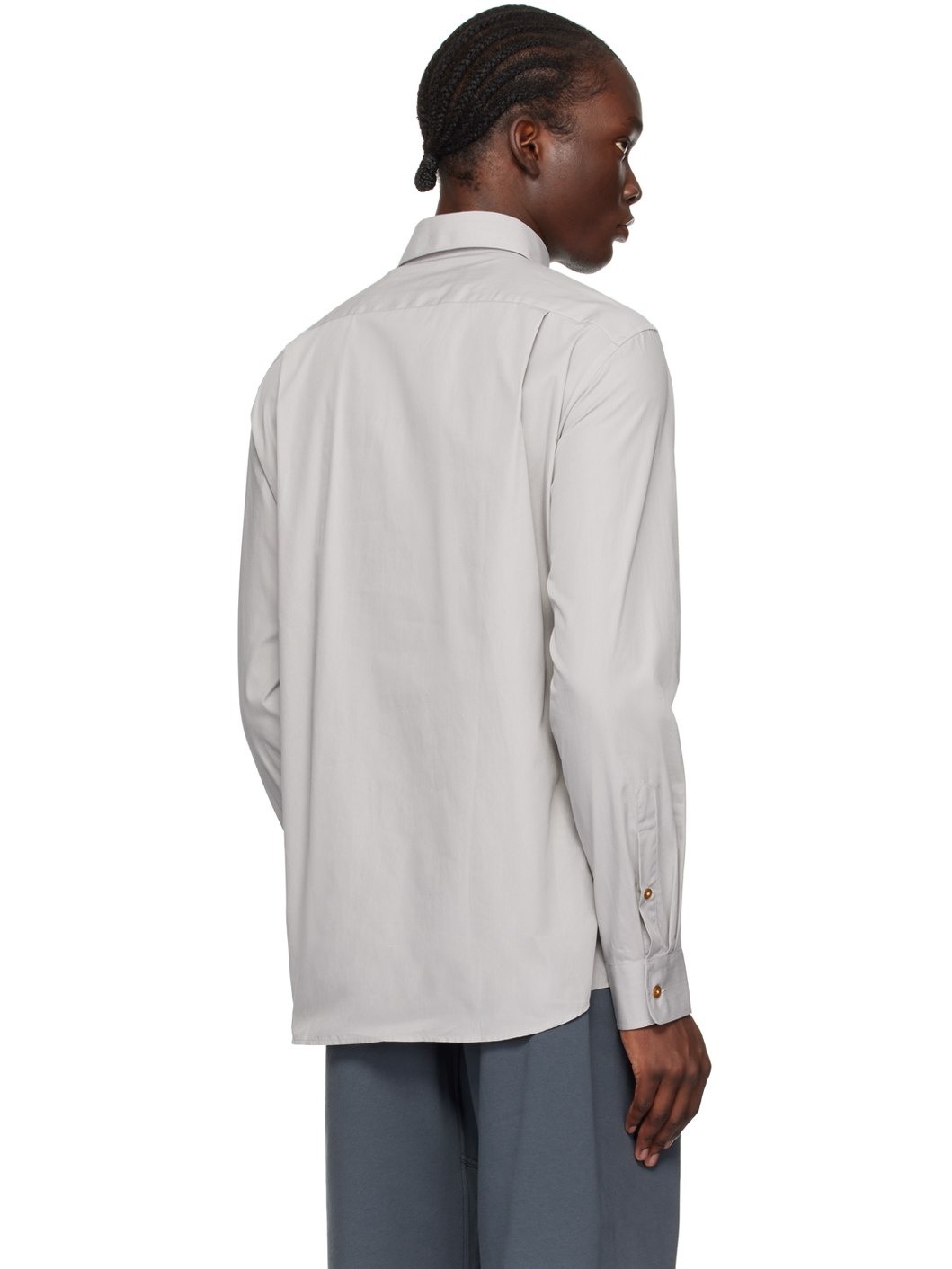 Gray Two Button Krall Shirt - 3