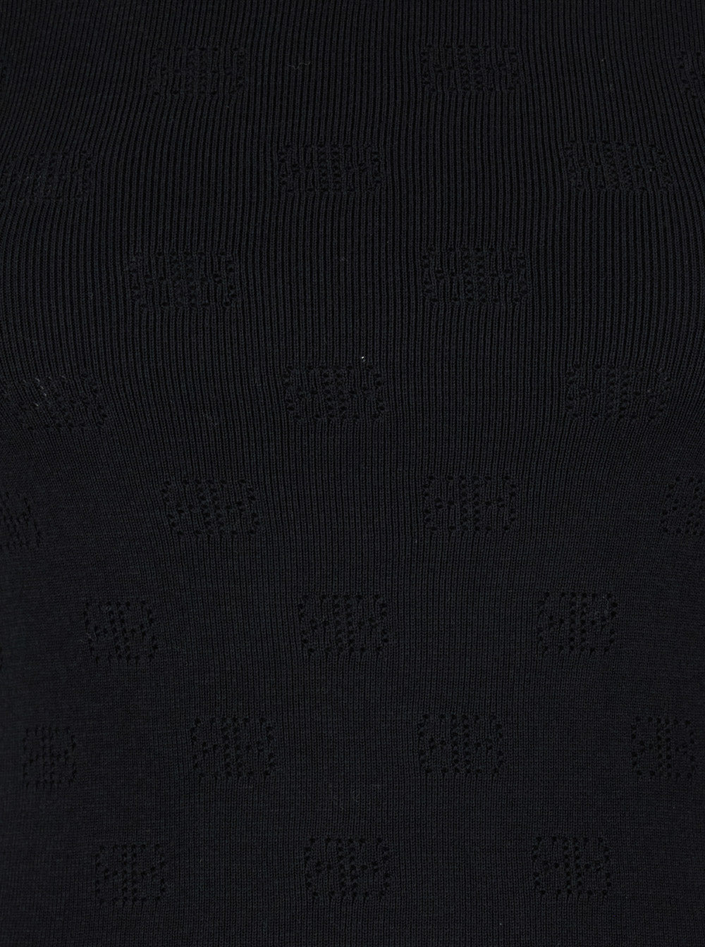 Balenciaga Women Black Sweater With All-Over Bb Motif In Open Knit Wool Woman - 3