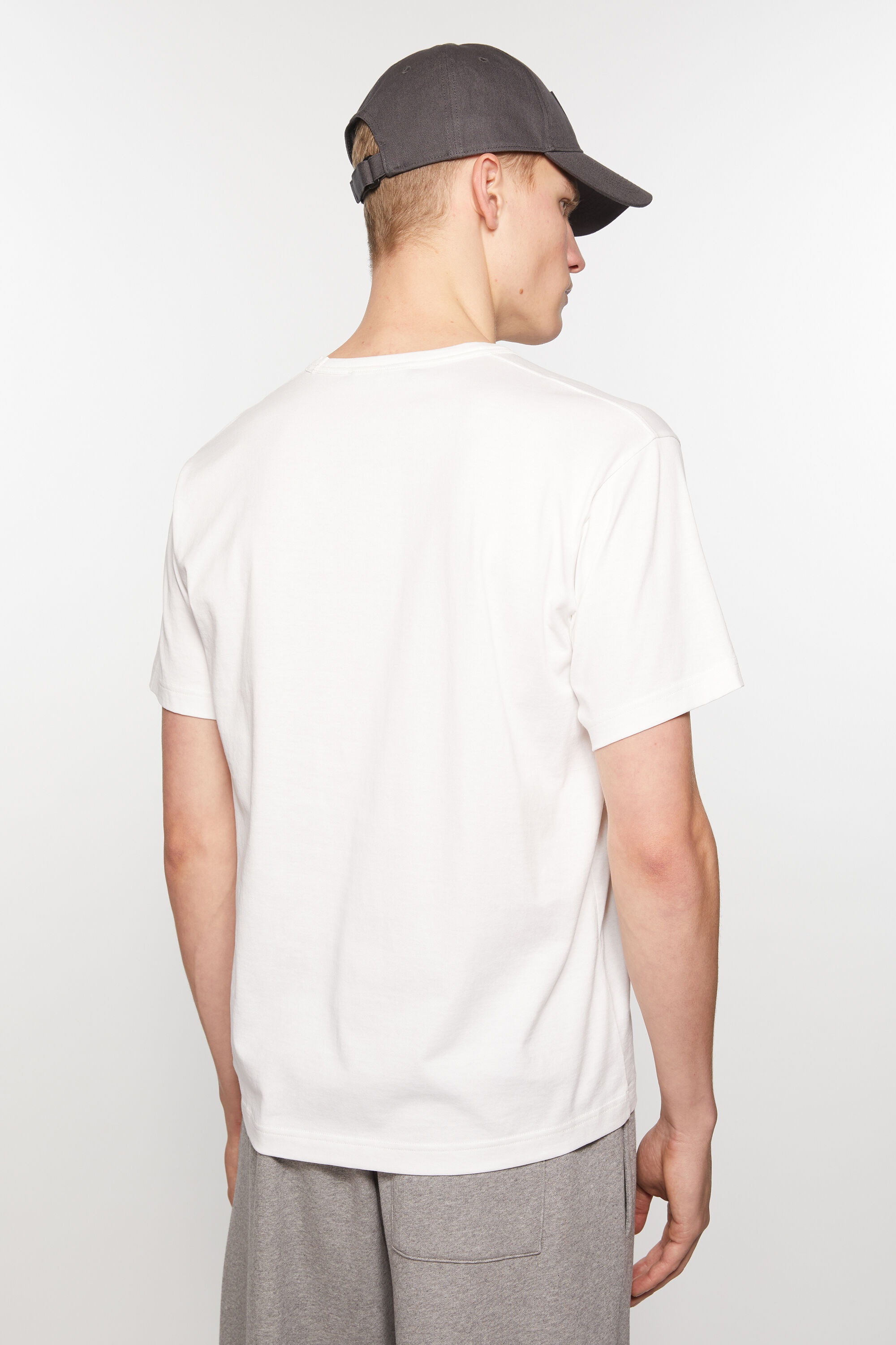 Crew neck t-shirt- Regular fit - Optic White - 3