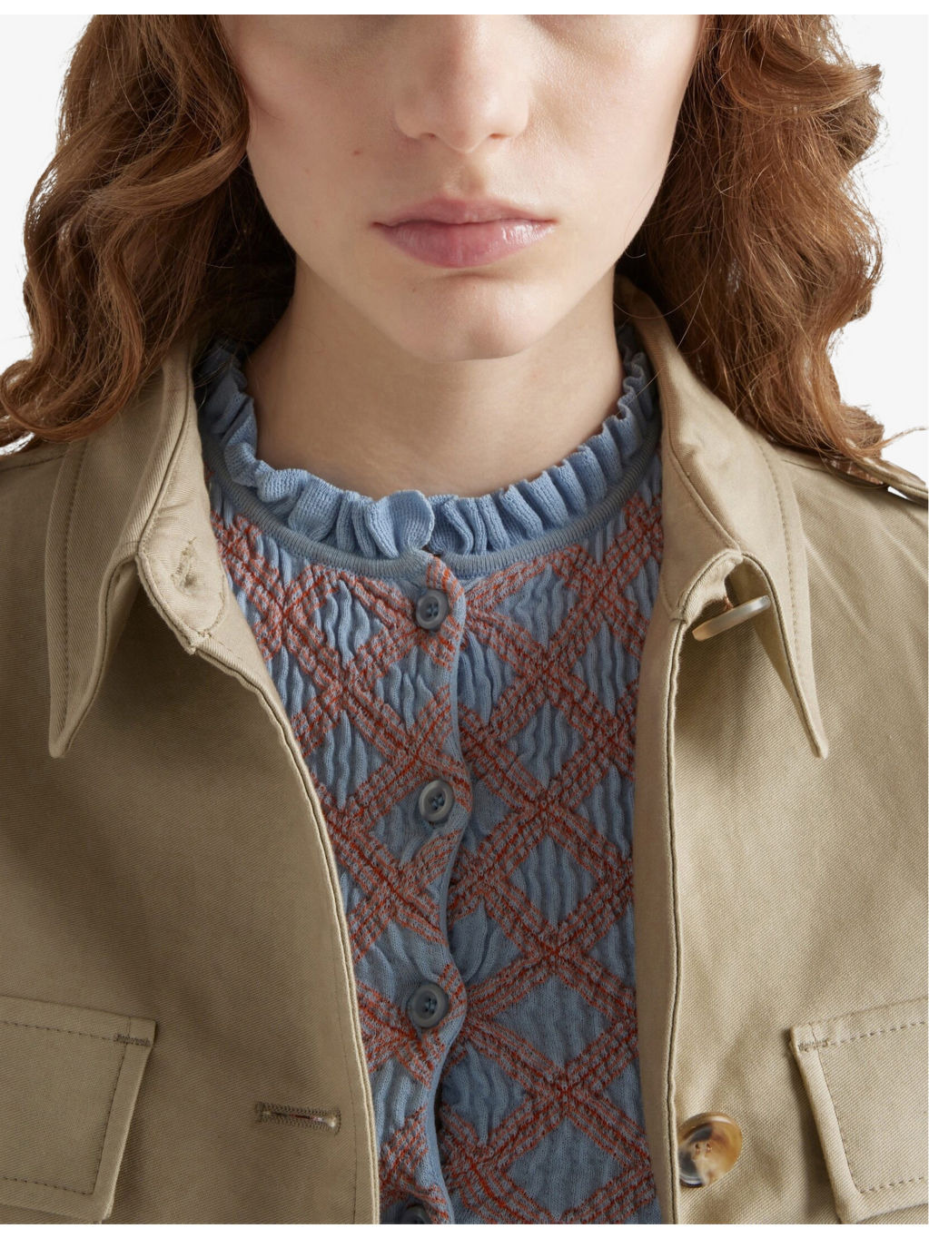 Jacquard-Knit Slim-Fit Cotton cardigan - 5