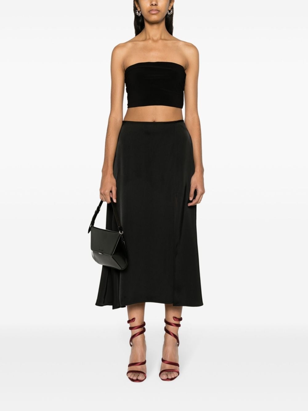 strapless bandeau top - 2