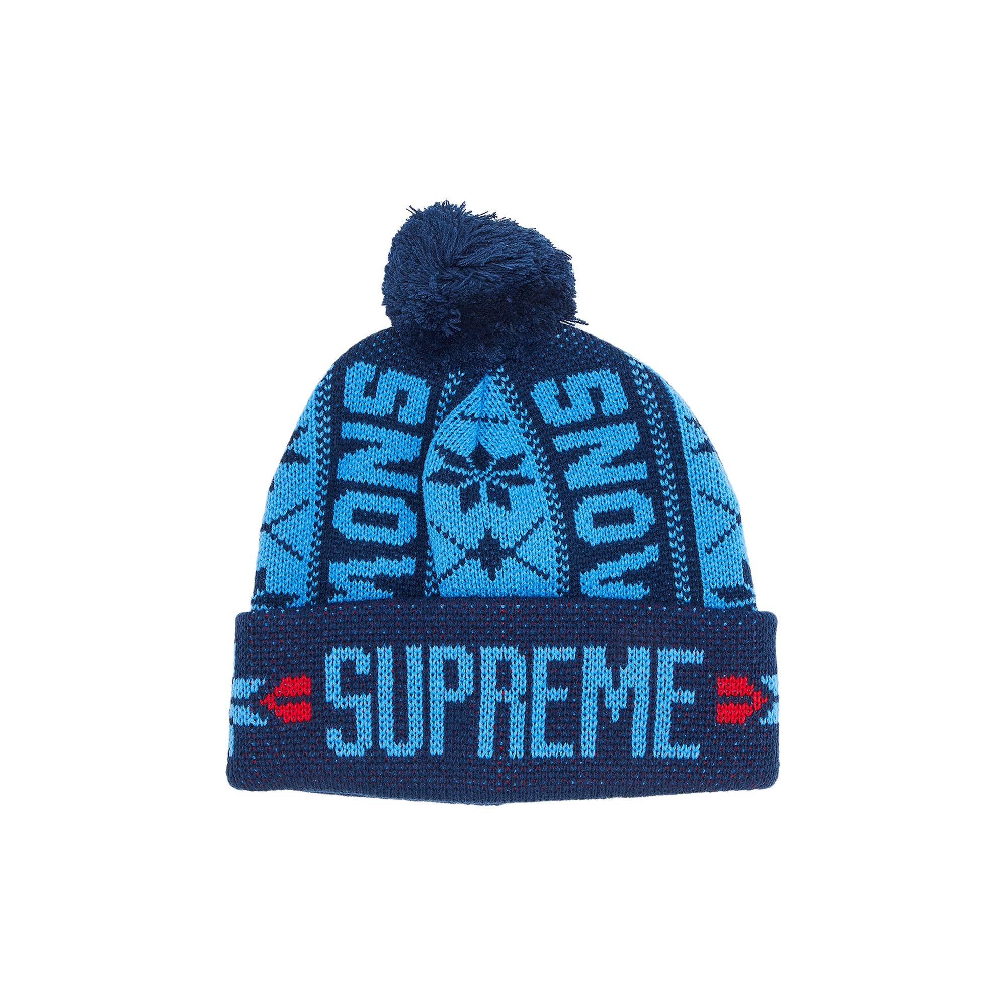 Supreme Snow Beanie 'Navy' - 1