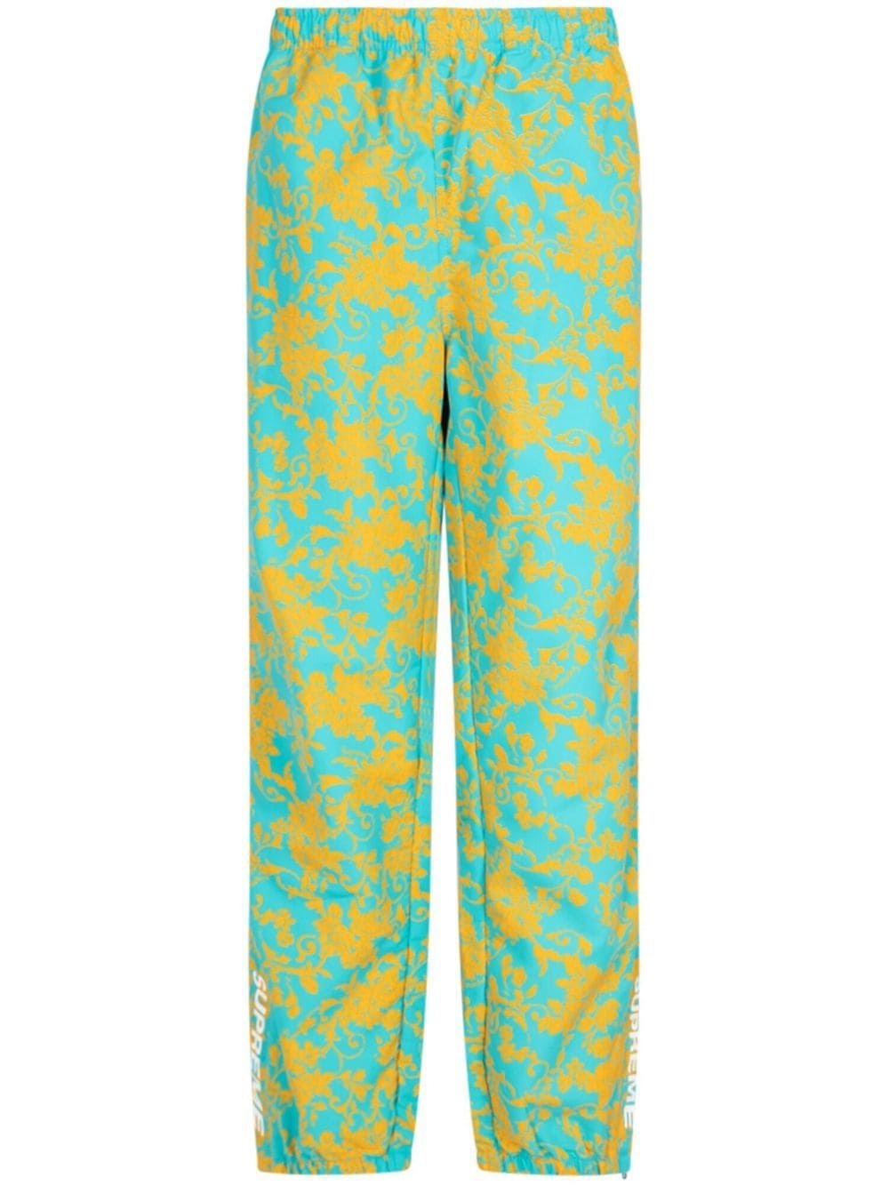 abstract-print Warm-Up trousers - 1