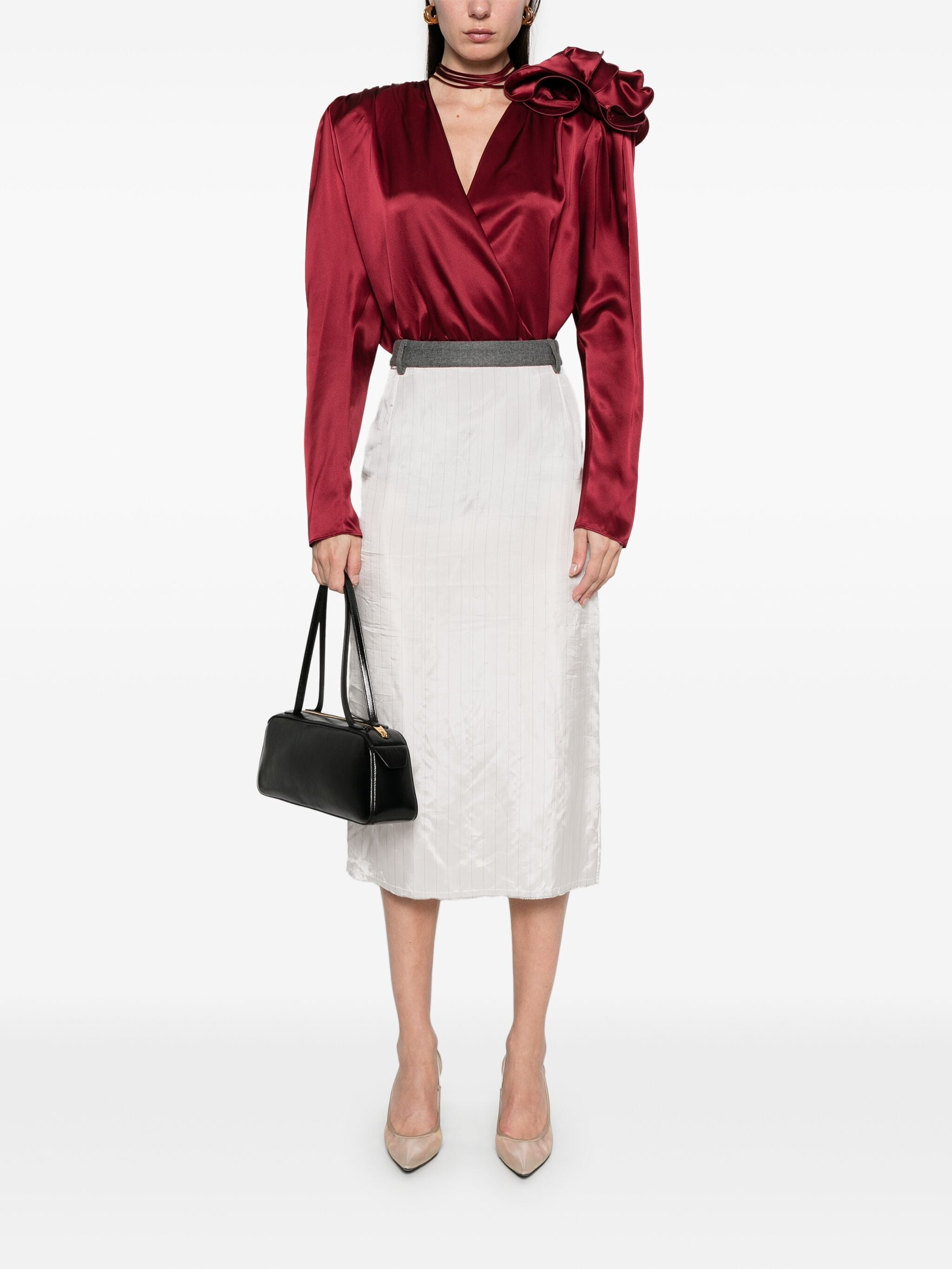Magda Butrym Women Satin Blouse - 7