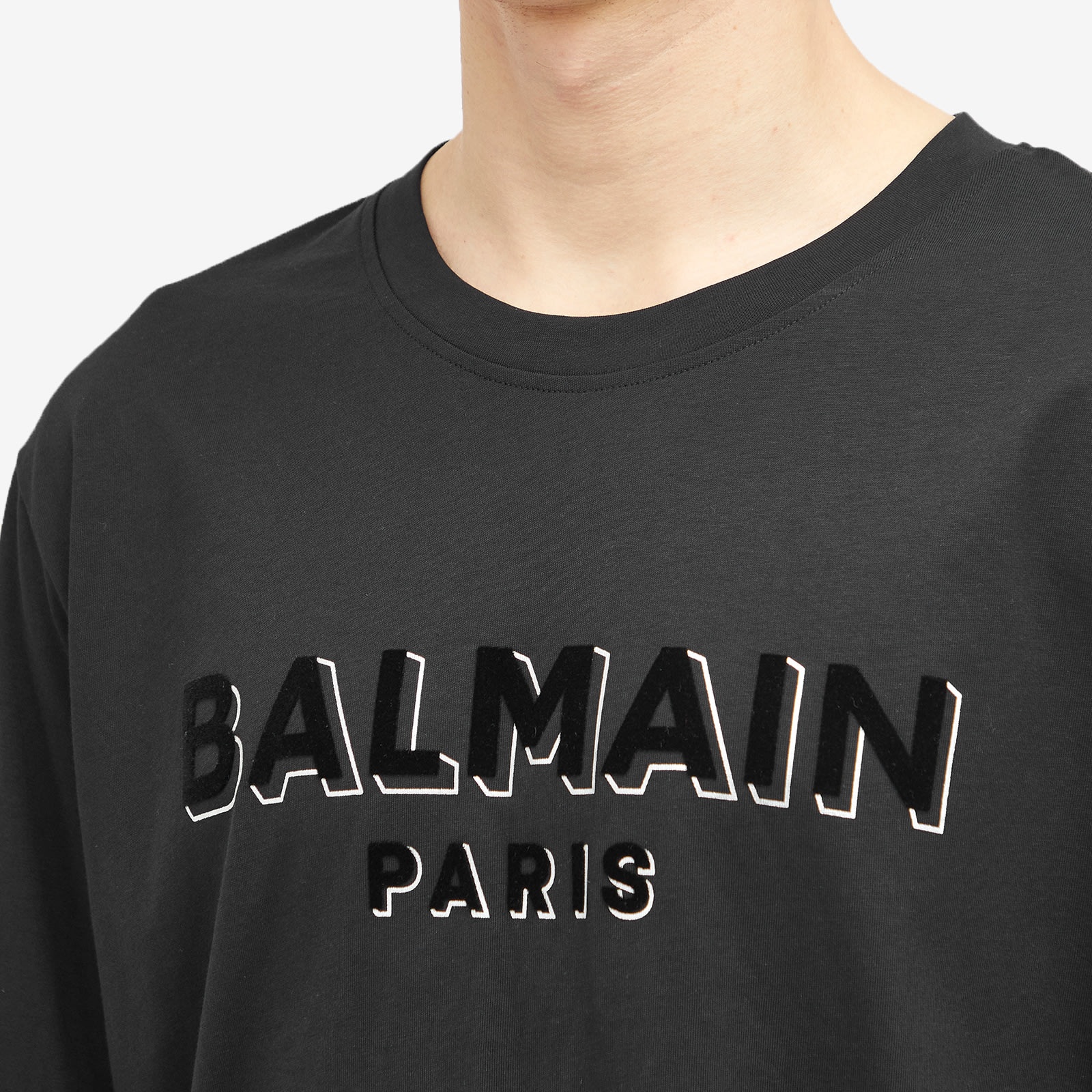 Balmain Flock Logo T-Shirt - 5