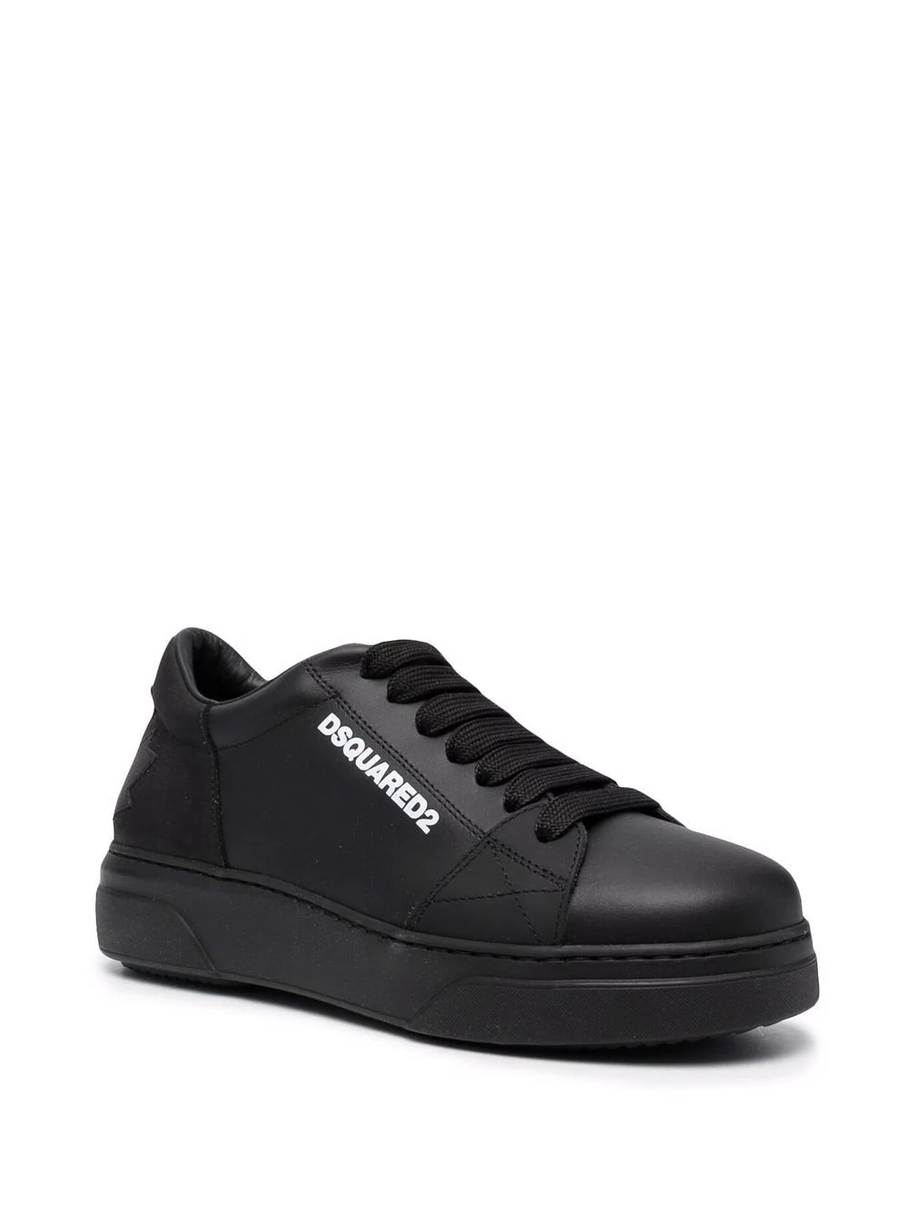 leaf logo low-top sneakers - 2