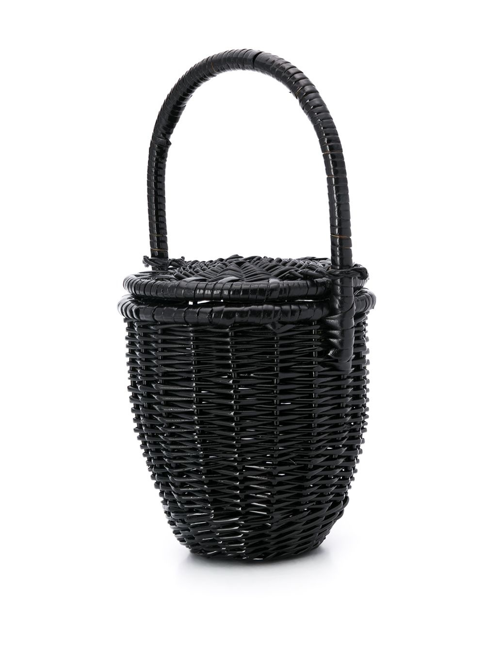 wicker basket tote bag - 3