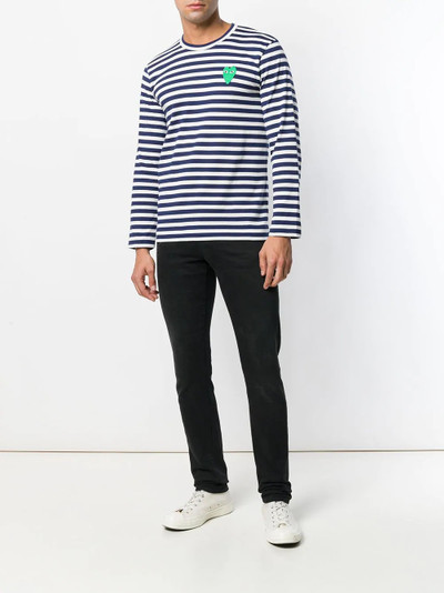 Comme des Garçons PLAY mini heart striped jumper outlook