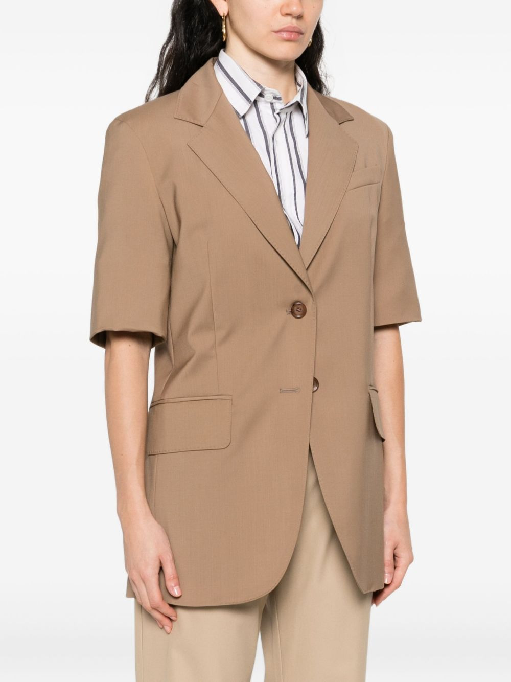OTTUSO short-sleeve notched-lapel blazer - 3