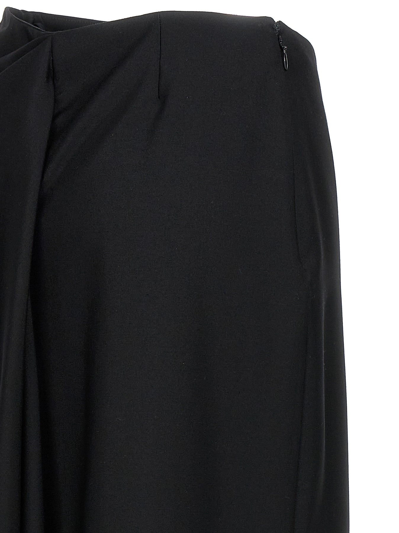 スカート MCQUEEN 'Slashed Drape' skirt Black Alexander McQueen Women's Slashed Drape Skirt In Black