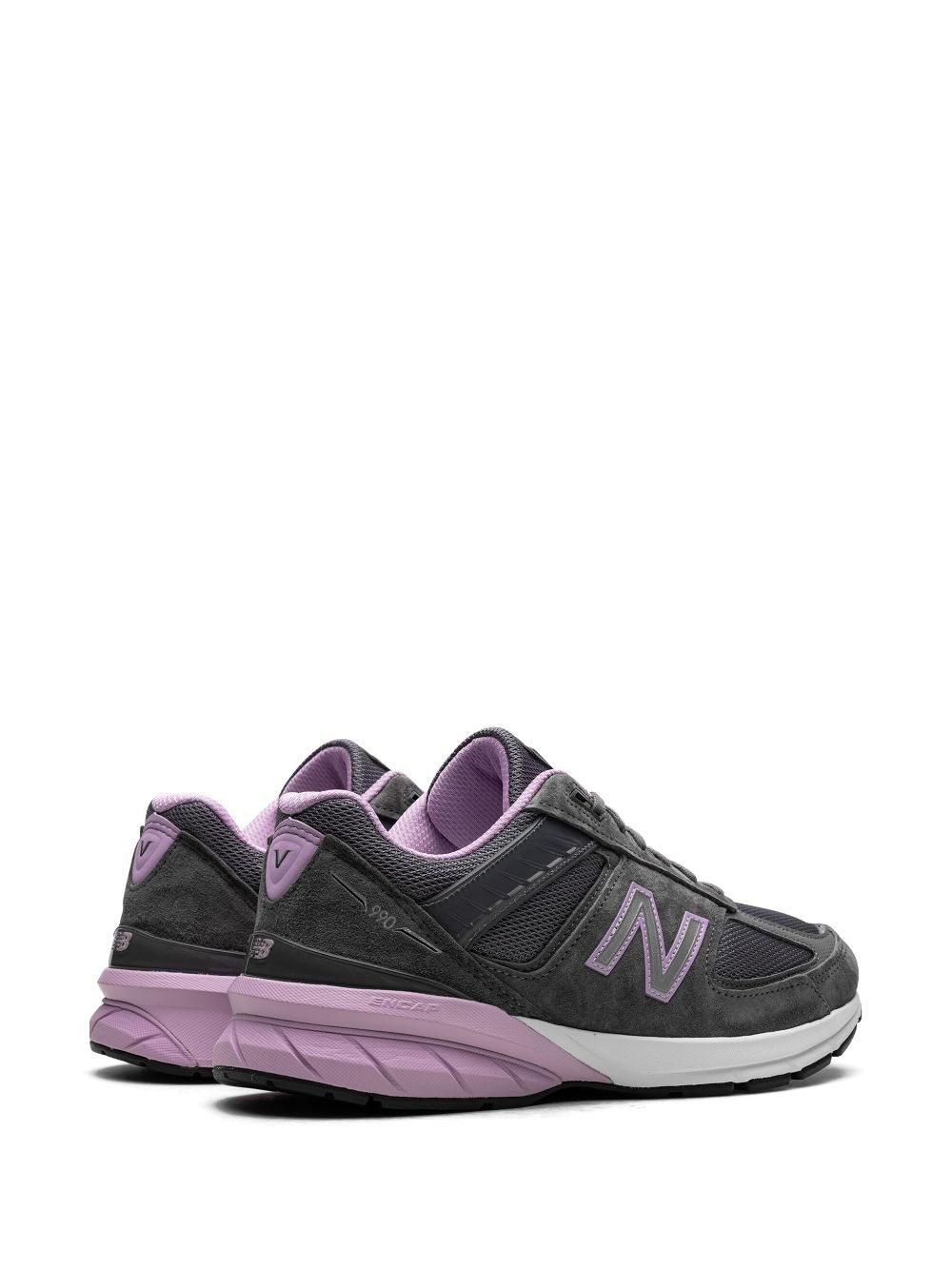 990v5 "MiUSA Lead Dark Violet Glow" sneakers - 3