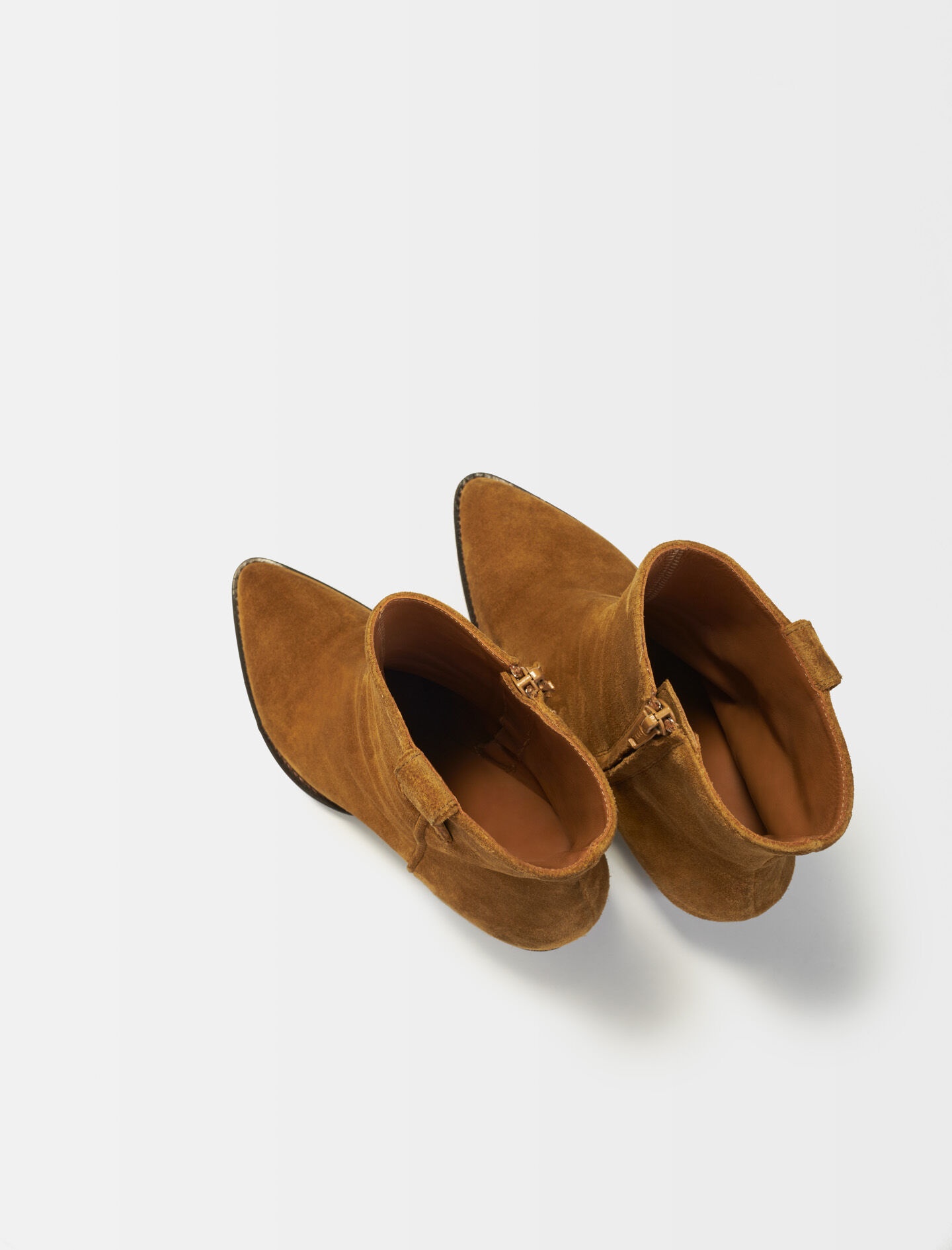 Cowboy boots in camel suede leather - 4